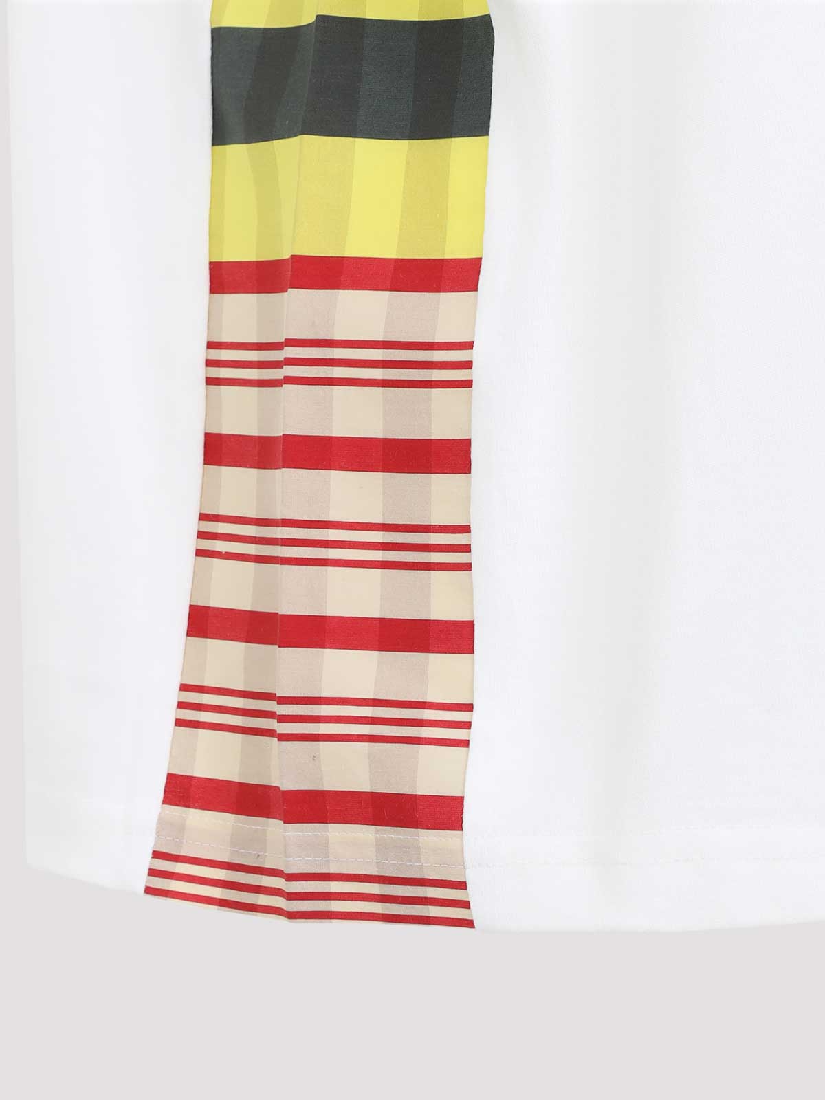 Bottega Veneta Checkered Tshirt Made Of Soft Cotton Jersey In Multi