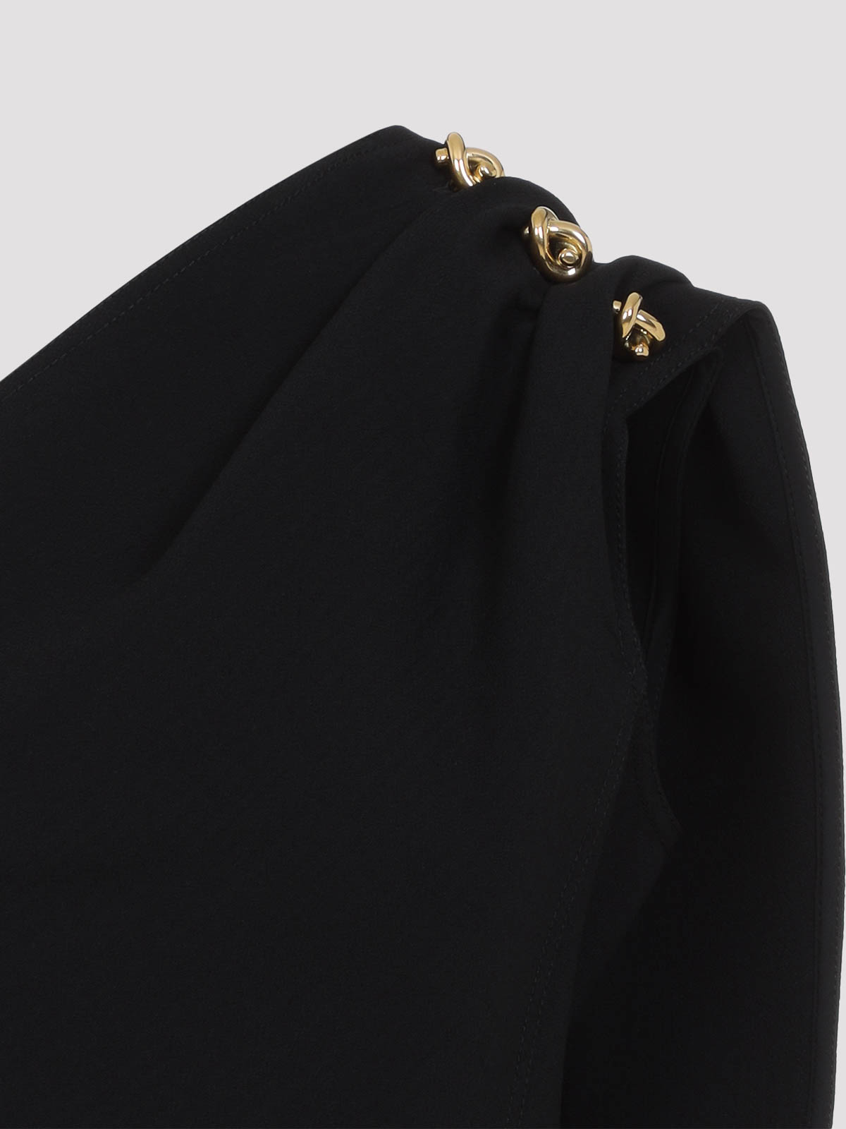 Bottega Veneta One-shoulder Drape Top In Black