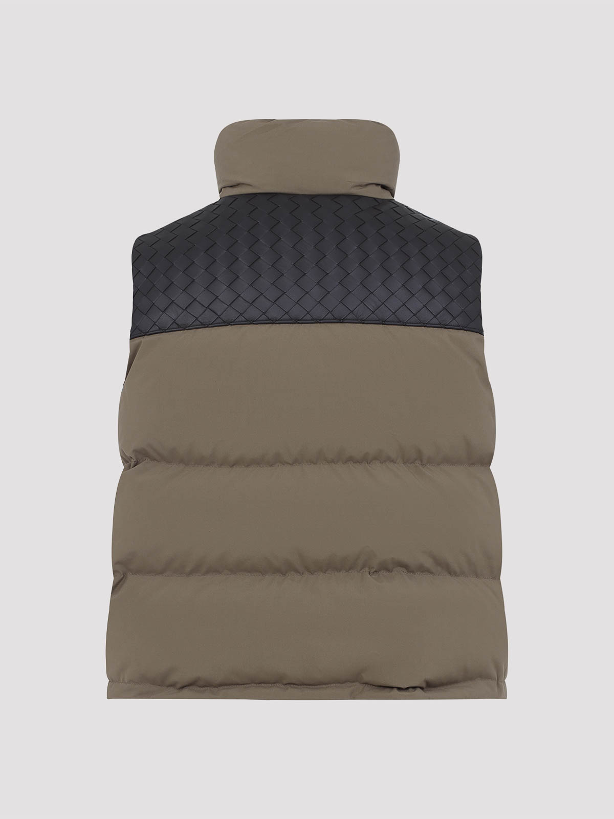 ダウンベスト BOTTEGA VENETA PUFFER GILET INTRECCIATO (816645 V1LE0 9523) Bottega Veneta Puffer Intrecciato Gilet - Brown