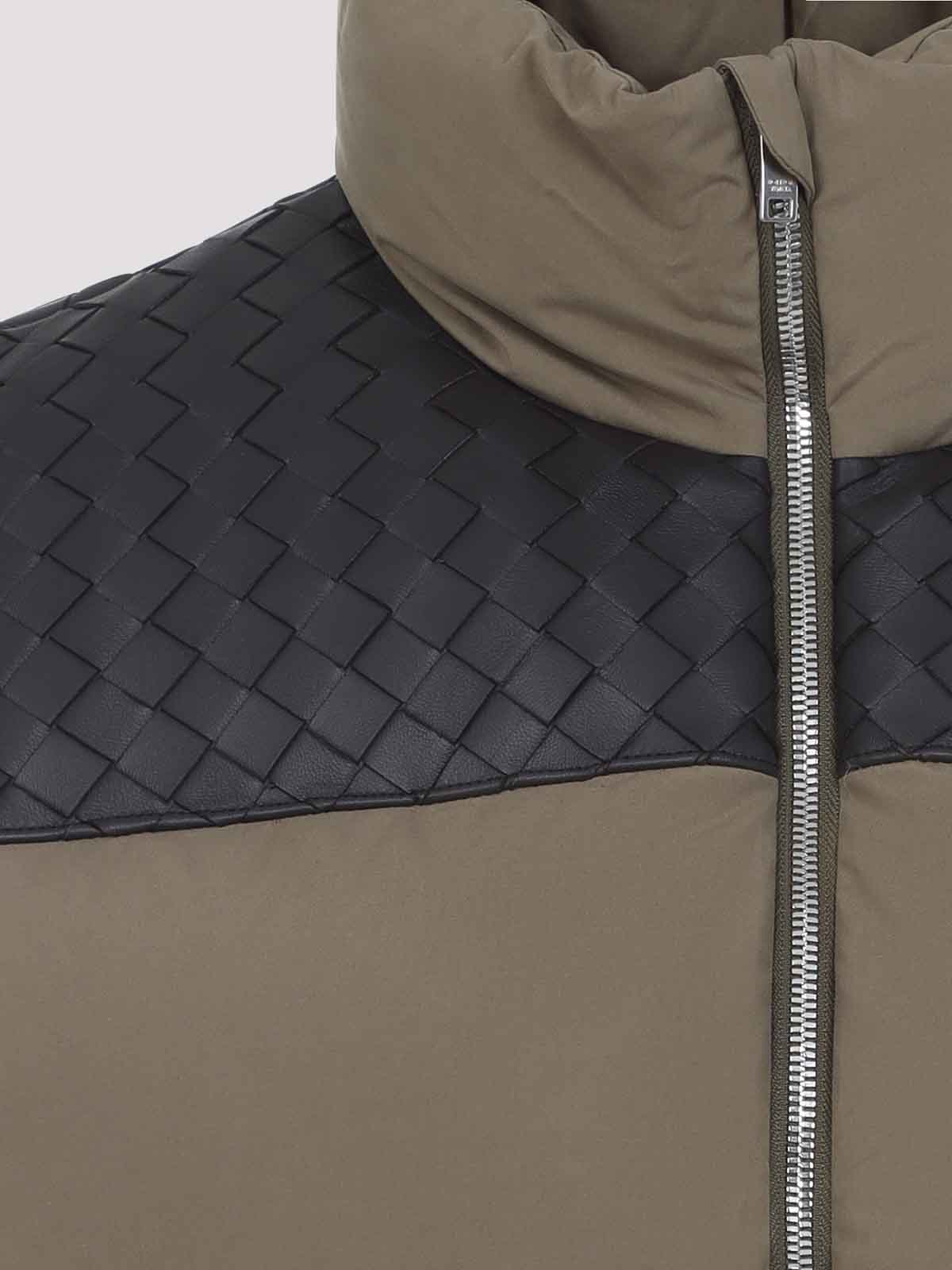 Bottega Veneta Puffer Intrecciato Gilet - Brown