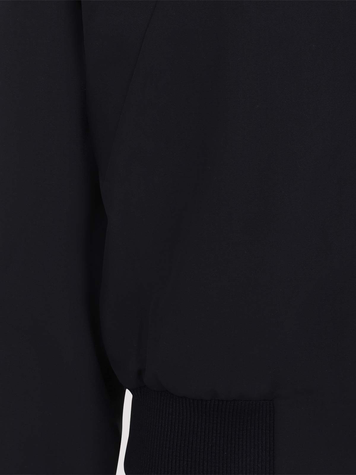 Fear Of God Black Nylon Bomber With High Collar In Black