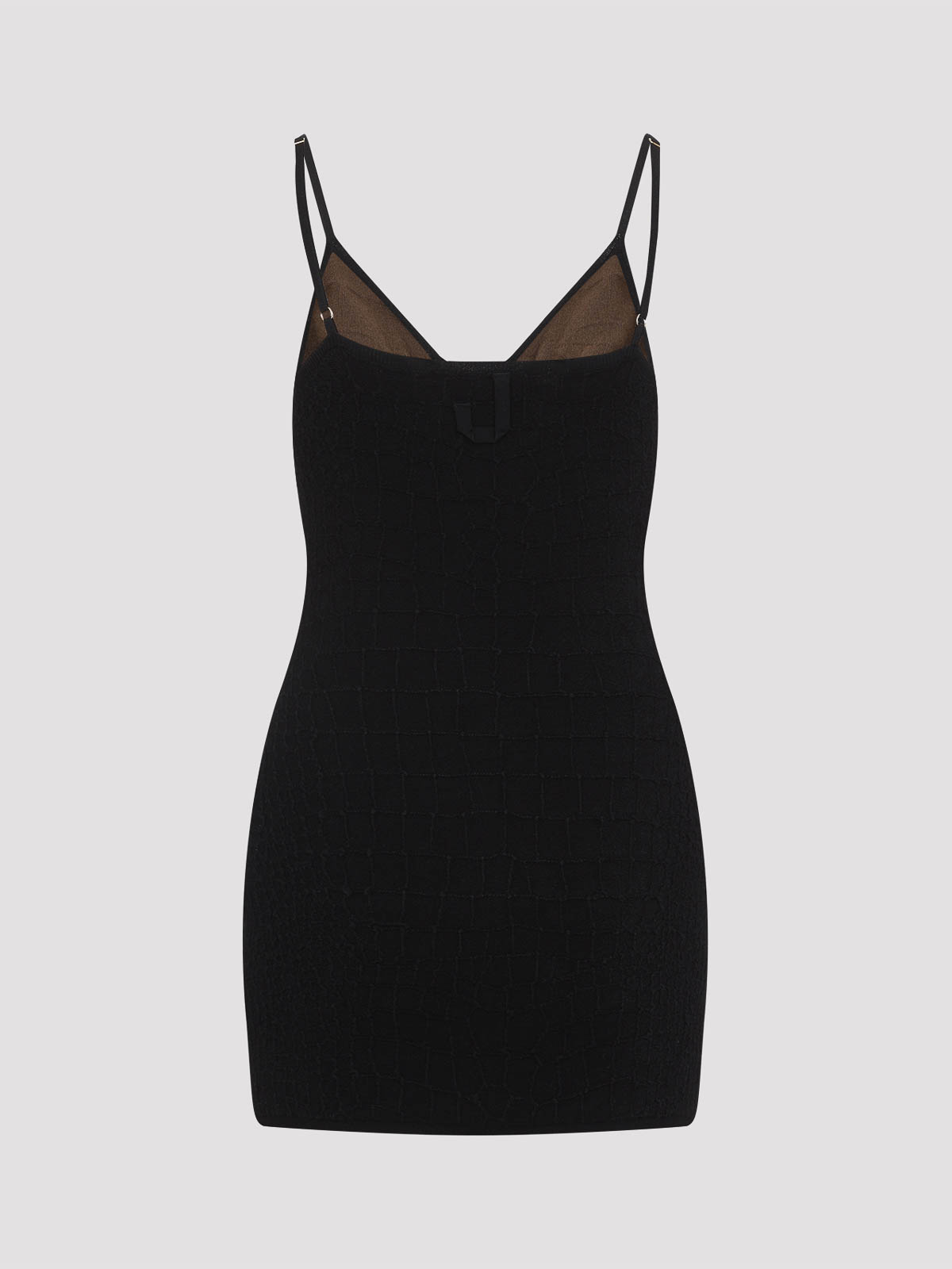 Jacquemus Womens Black The Scala Textured Sleeveless Knitted Mini Dress In Black