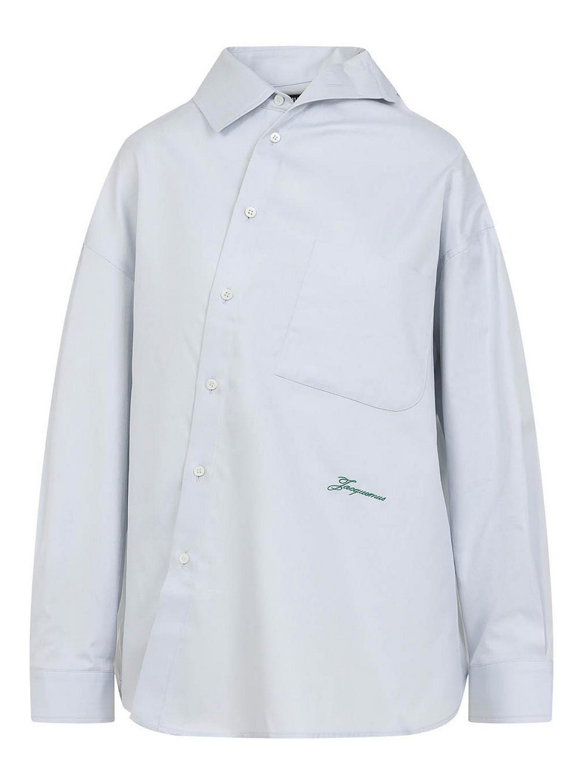 Jacquemus La Chemise Cuadro Shirt - Light Grey