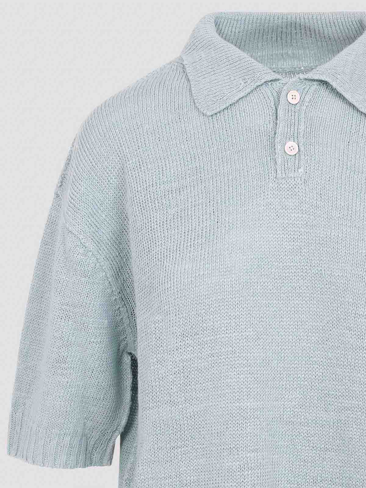 Maison Margiela Polo Shirt - Light Blue | S51GL0055M13099545