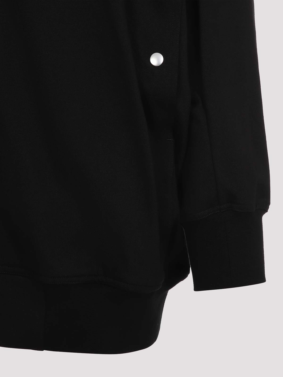 Rick Owens Jumbo Peter Flight Distressed Cotton Jacket In Black