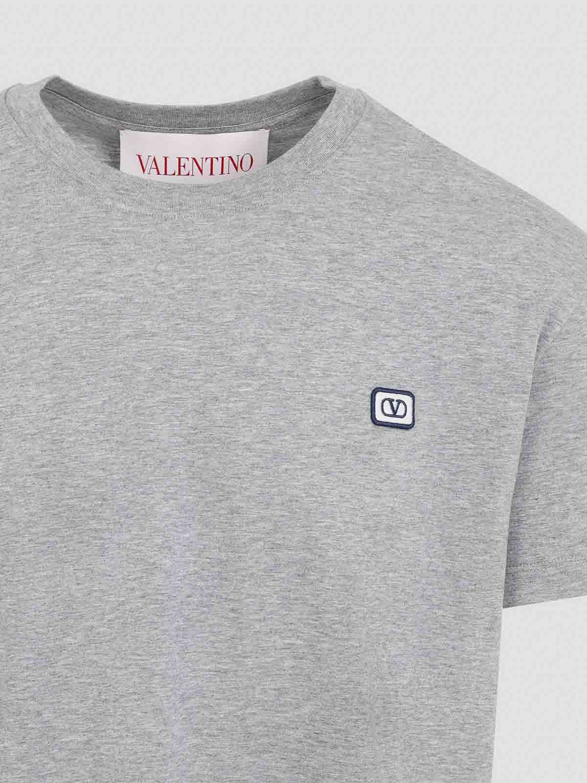 Valentino Cotton T-Shirt - Grey - Men | 6V3MG10VAQ8080