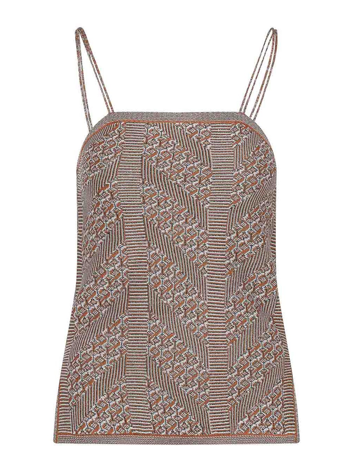 Valentino Tops Multicolour In Gray