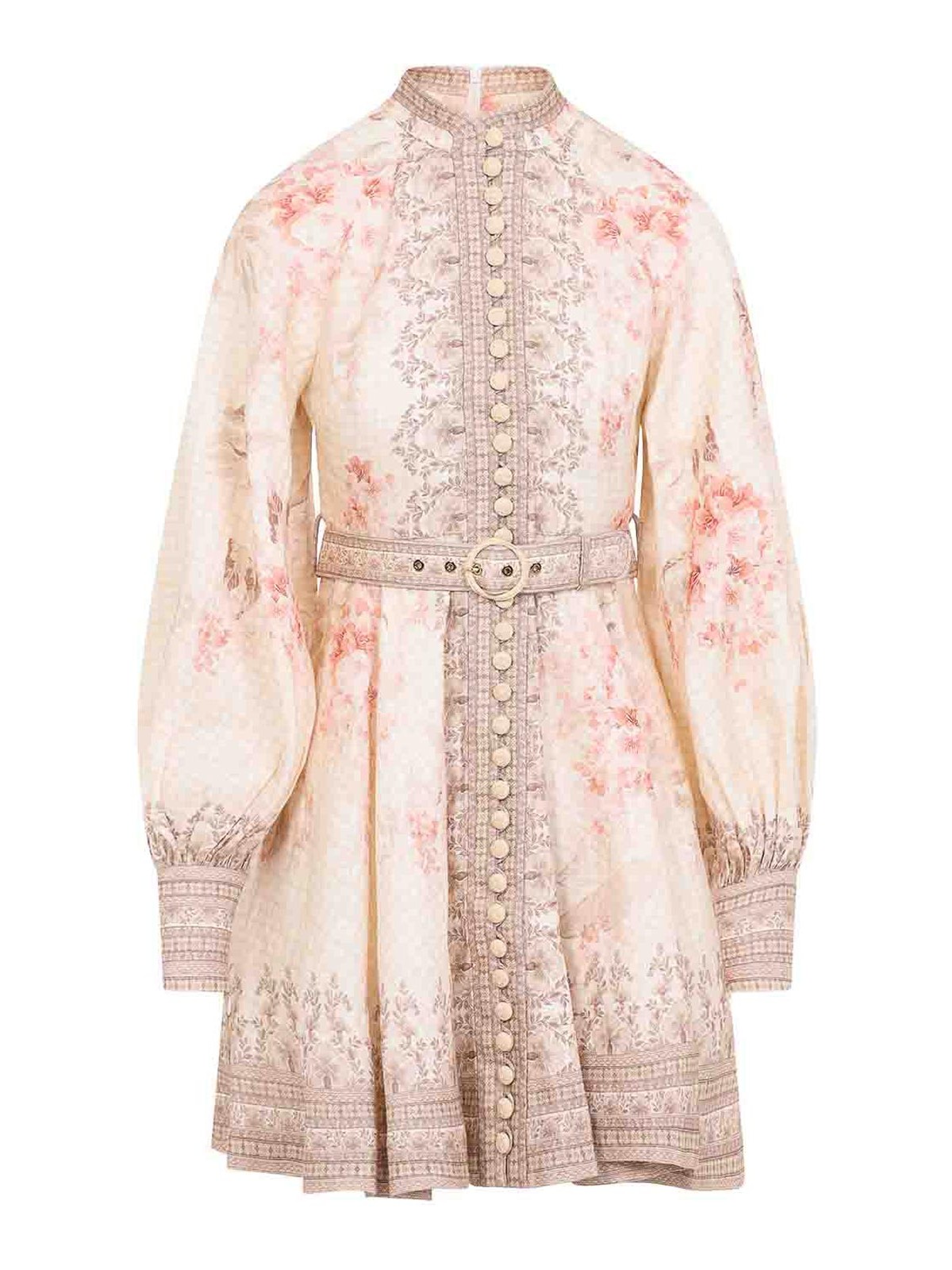 Zimmermann Vestido Corto - Rojo Claro