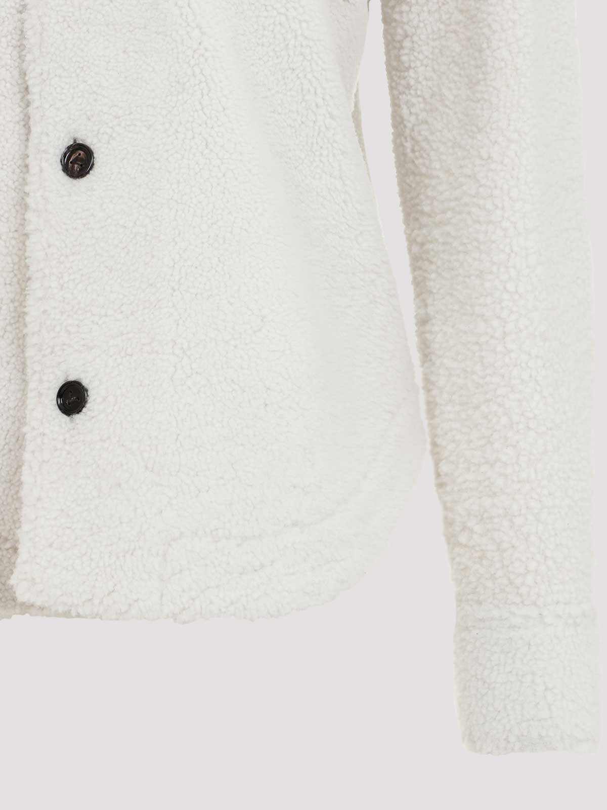 Bottega Veneta Shearling Jacket Women In Gray