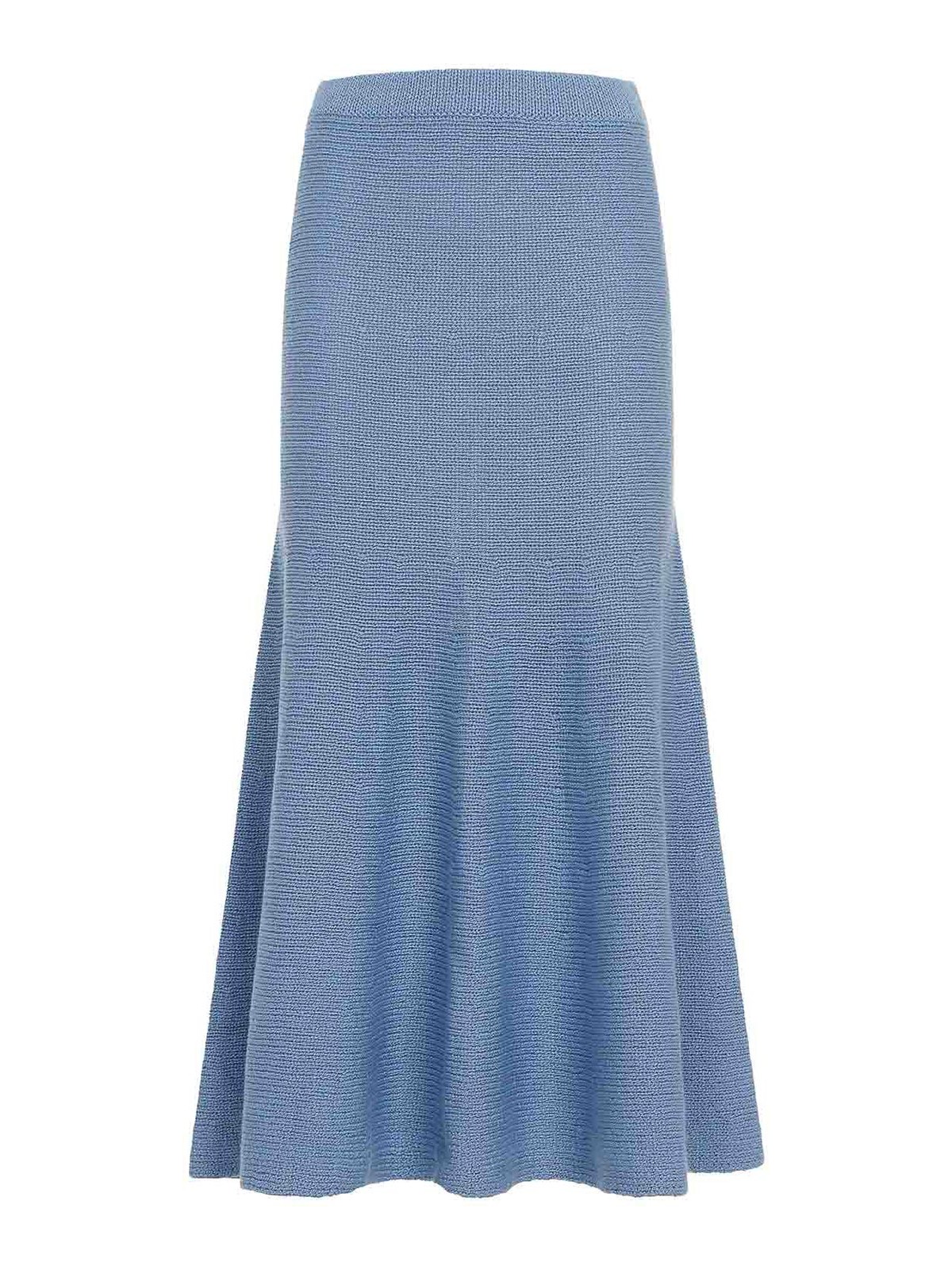 Gabriela Hearst Manni Cashmere Midi Skirt In Blue