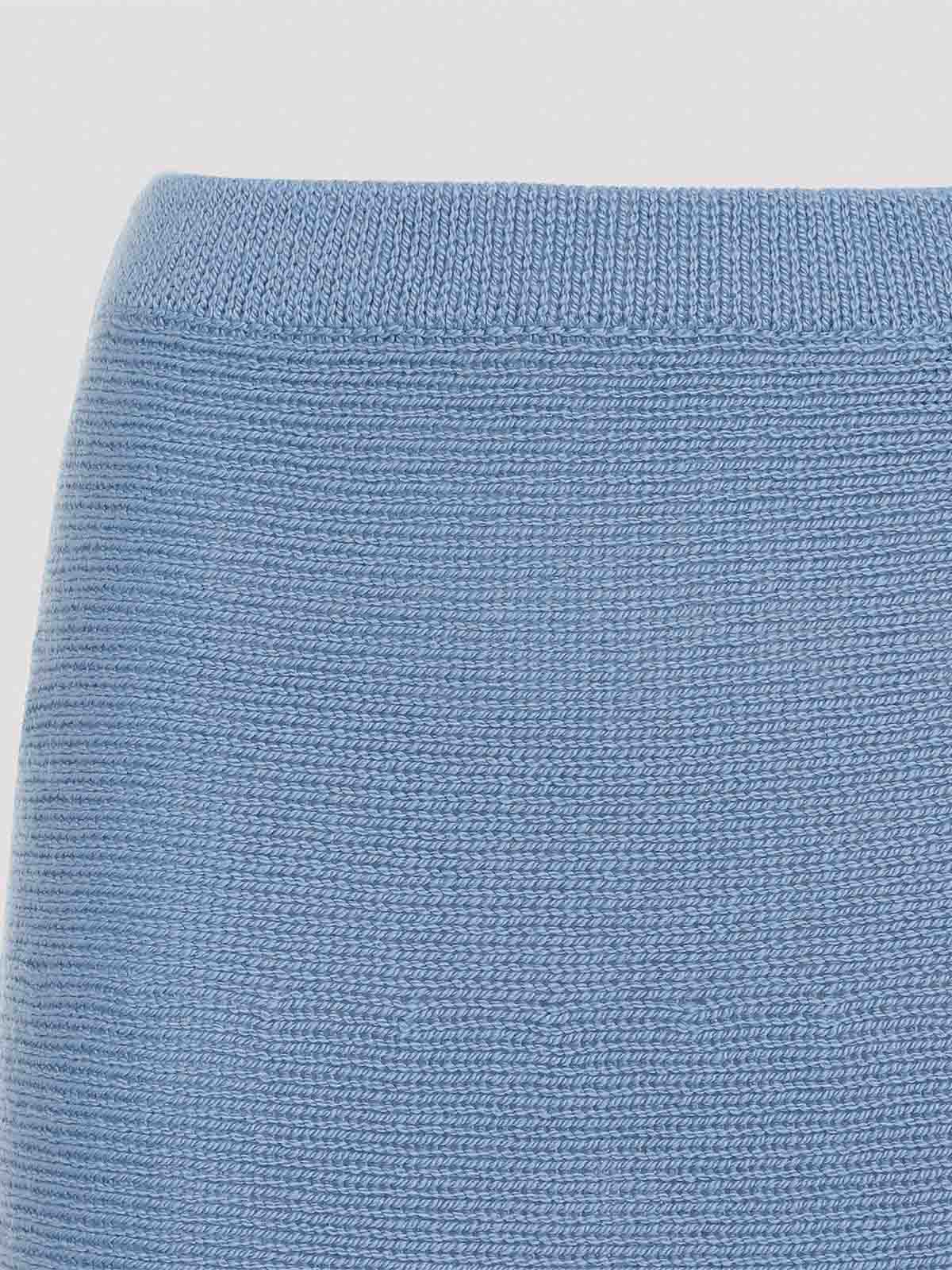 Gabriela Hearst Manni Cashmere Midi Skirt In Blue