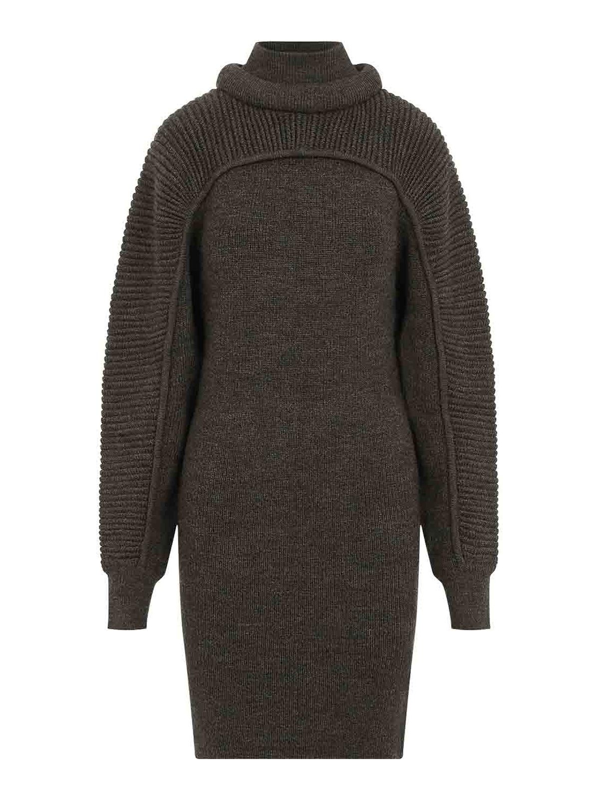 Isabel Marant Vestido Corto - Marrón Topo