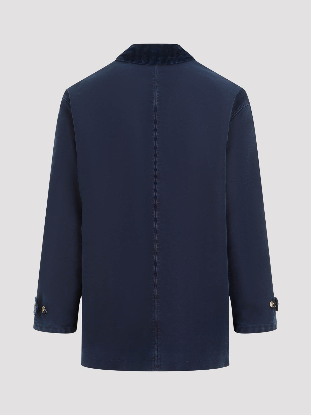 Marni Logo Patch Buttoned Coat In Blue