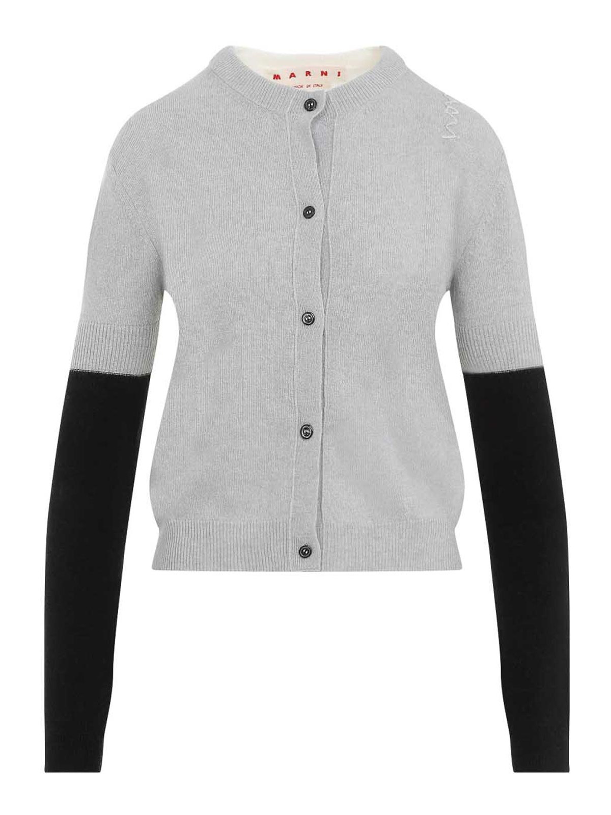 Marni Wool And Cashmere Cardigan In Gray