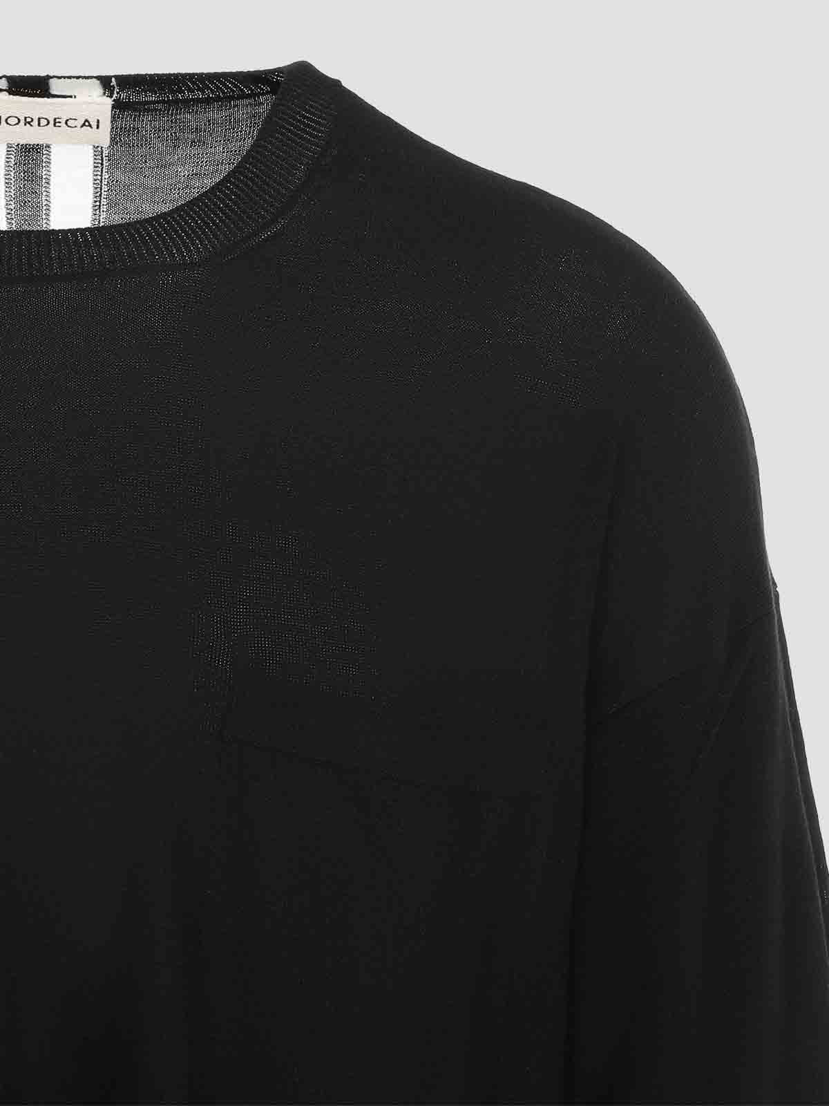Mordecai Double Layer Sweater Fresco In Black