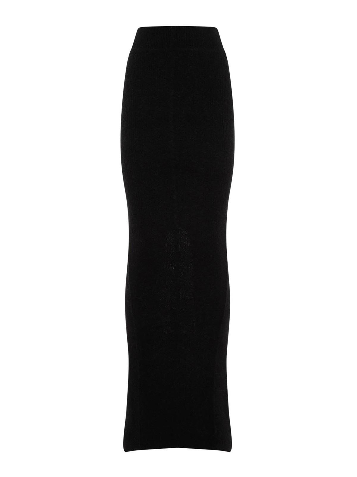 Rick Owens Lilies Jersey Maxi Skirt In Black