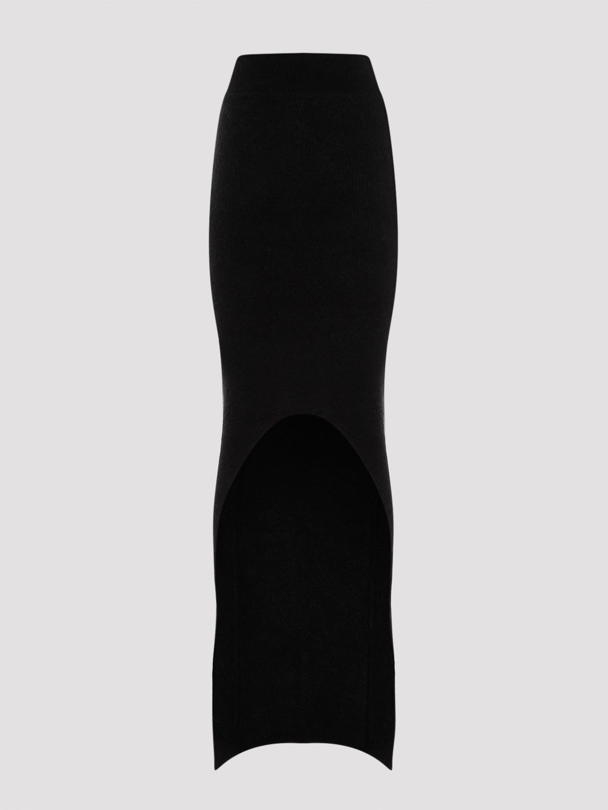 Rick Owens Lilies Jersey Maxi Skirt In Black