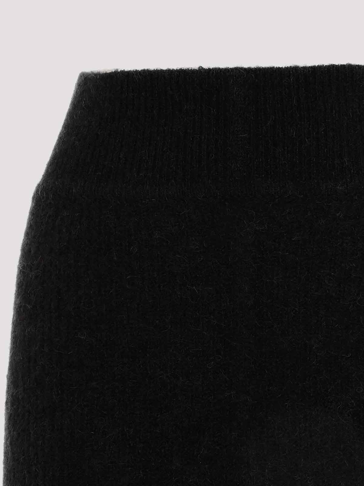 Rick Owens Lilies Jersey Maxi Skirt In Black
