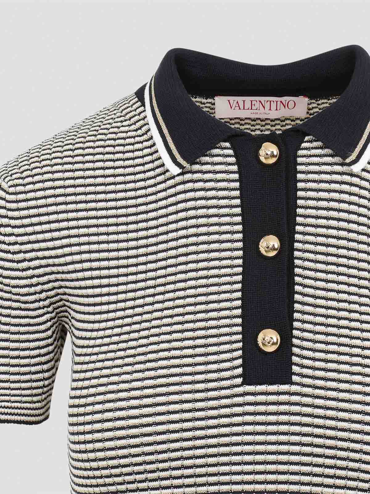 Valentino Multicolor Cotton Mini Dress In Gray