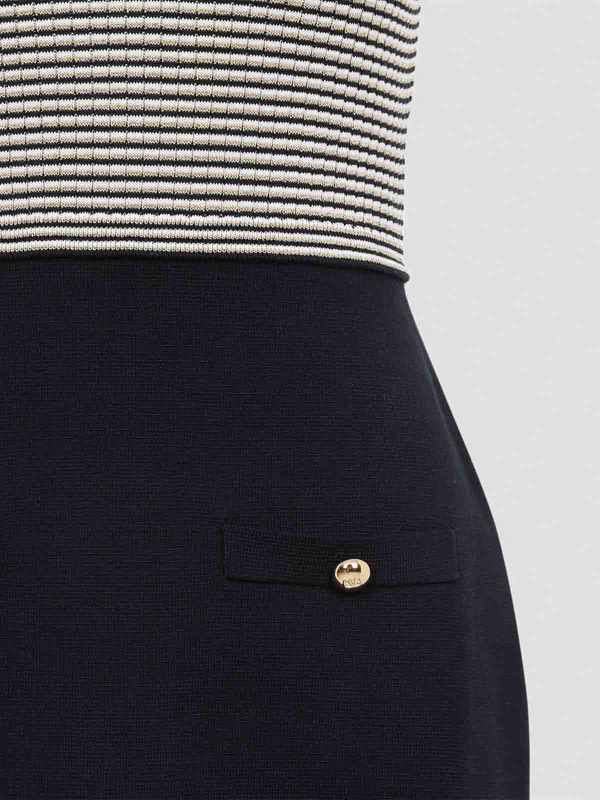 Valentino Multicolor Cotton Mini Dress In Gray