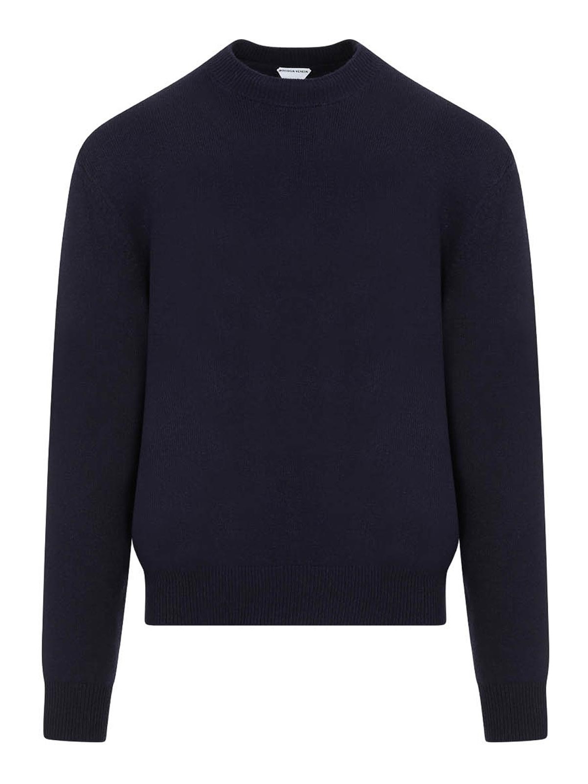 Bottega Veneta Intrecciato-patch Cashmere Sweater In Black