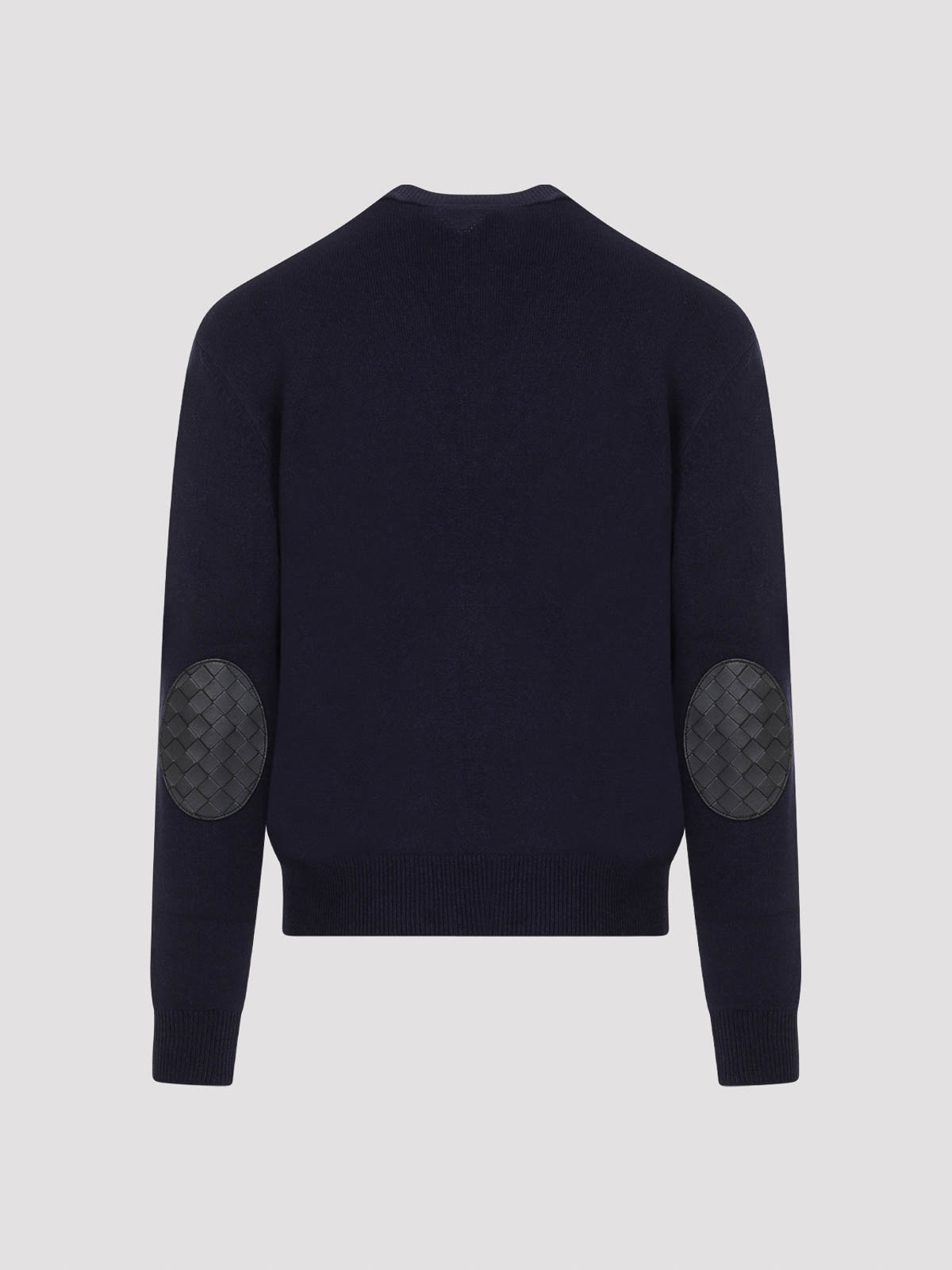 Bottega Veneta Intrecciato-patch Cashmere Sweater In Black