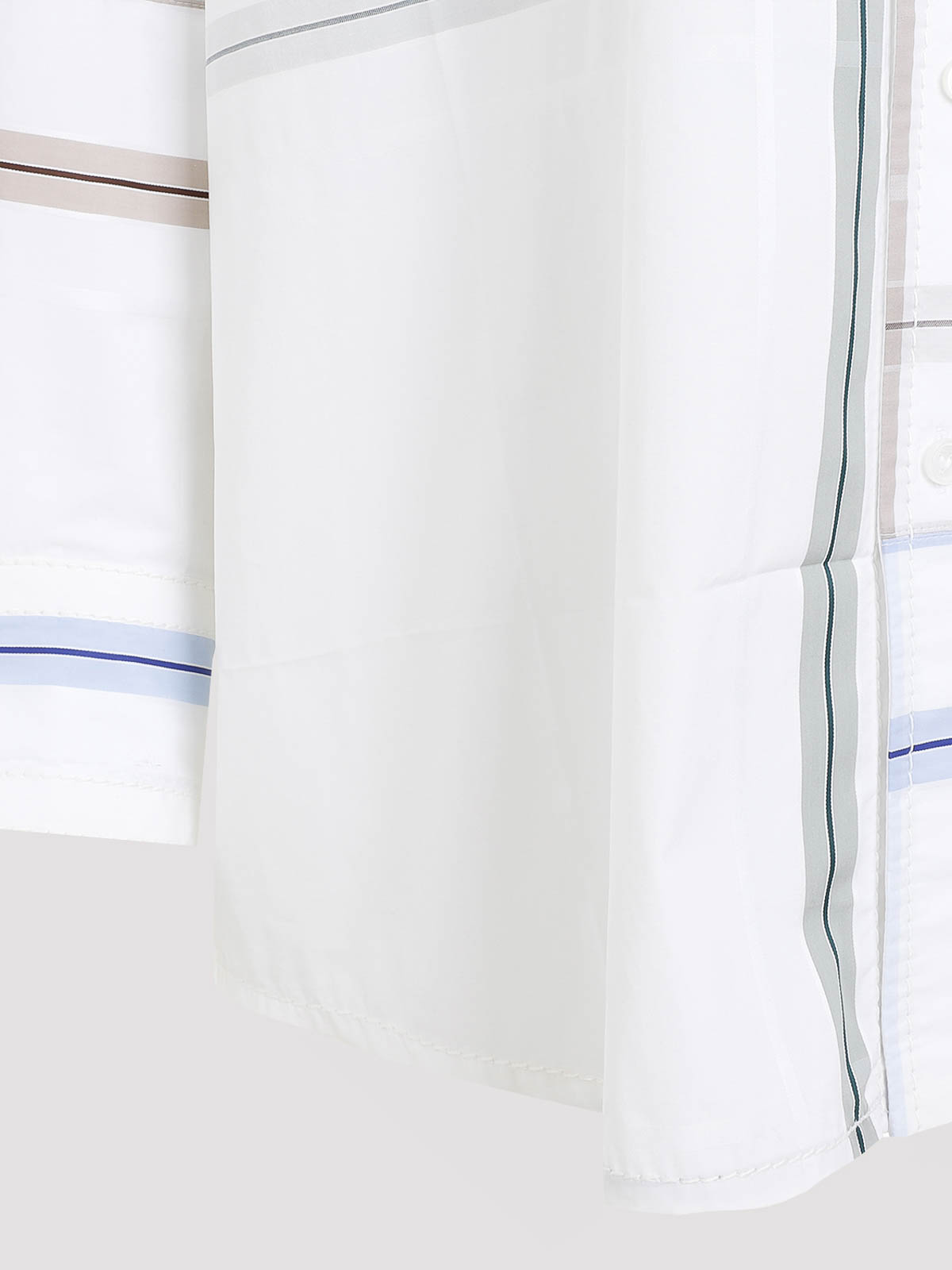 Bottega Veneta Womens White Blue Green Tau Checked Dropped-shoulder Relaxed-fit Cotton Shirt In White