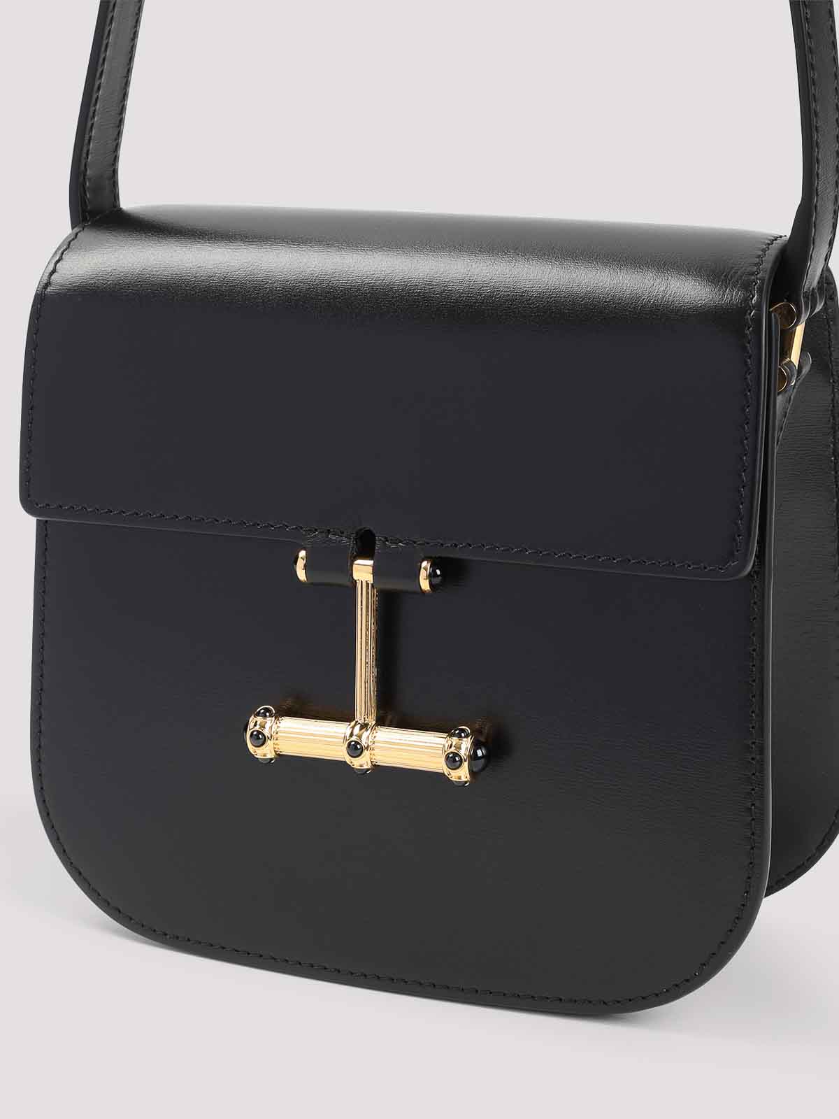 ショルダーバッグ・ポシェット TOM FORD Tom Ford Mini Shoulder Bag (L1852 LCL056X 1N001) TOM FORD Leather shoulder bag | NET-A-PORTER