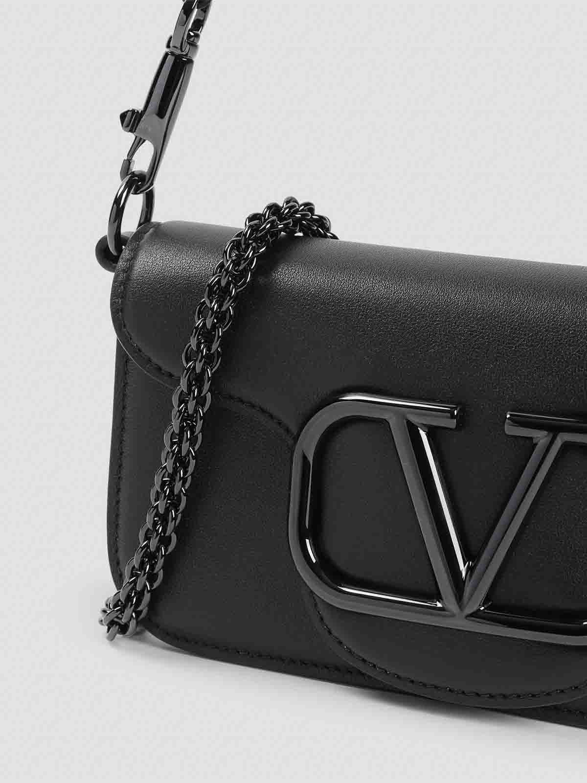 ショルダーバッグ・ポシェット VALENTINO GARAVANI Woman Shoulder bag Black 6W2B0R12PTJ R4V Valentino Garavani: Vain Shoulder Bag (Black) | DSML E-SHOP