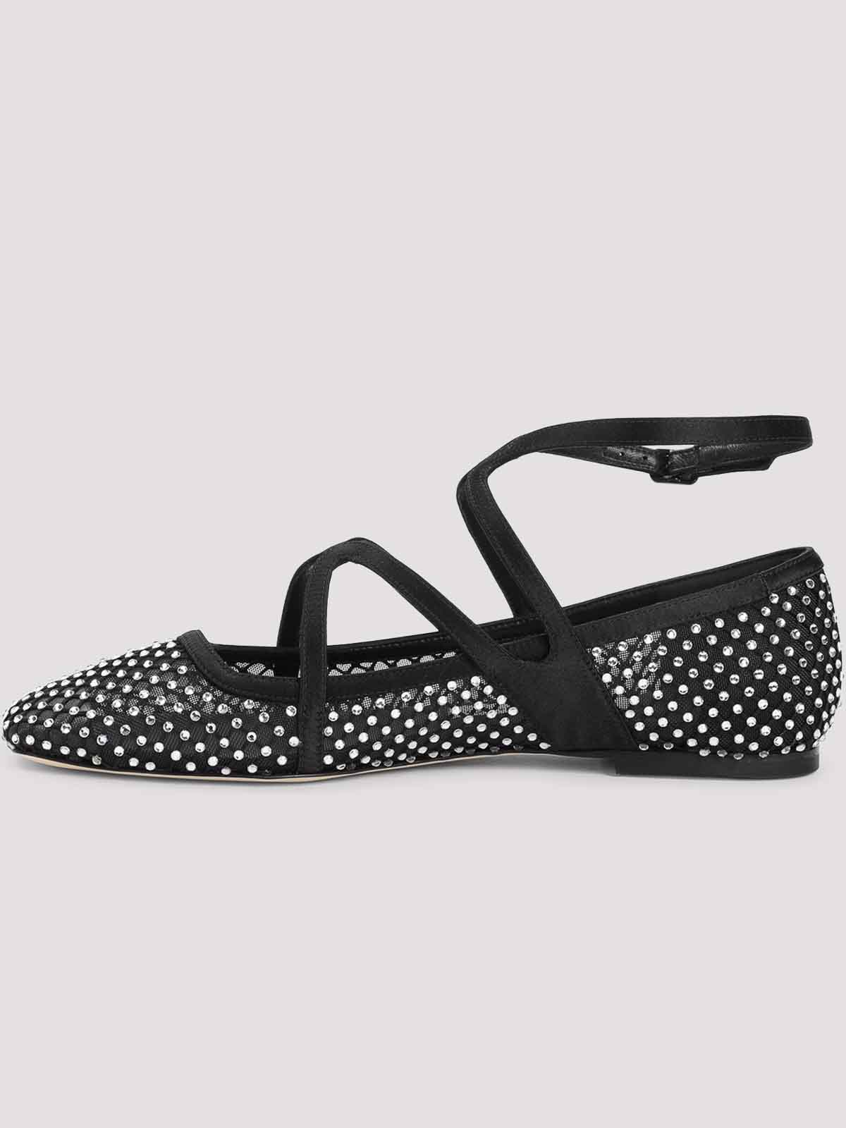 【送料&関税込】Jimmy Choo Embellished Mesh Astoria Ballerin Jimmy Choo Astoria Mesh Embellished Ballet Flats | Harrods US