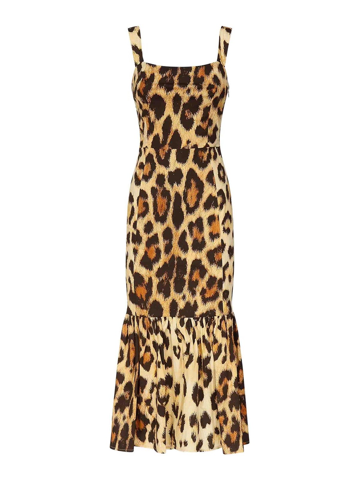 Alberto Audenino Musa Midi Dress In Brown