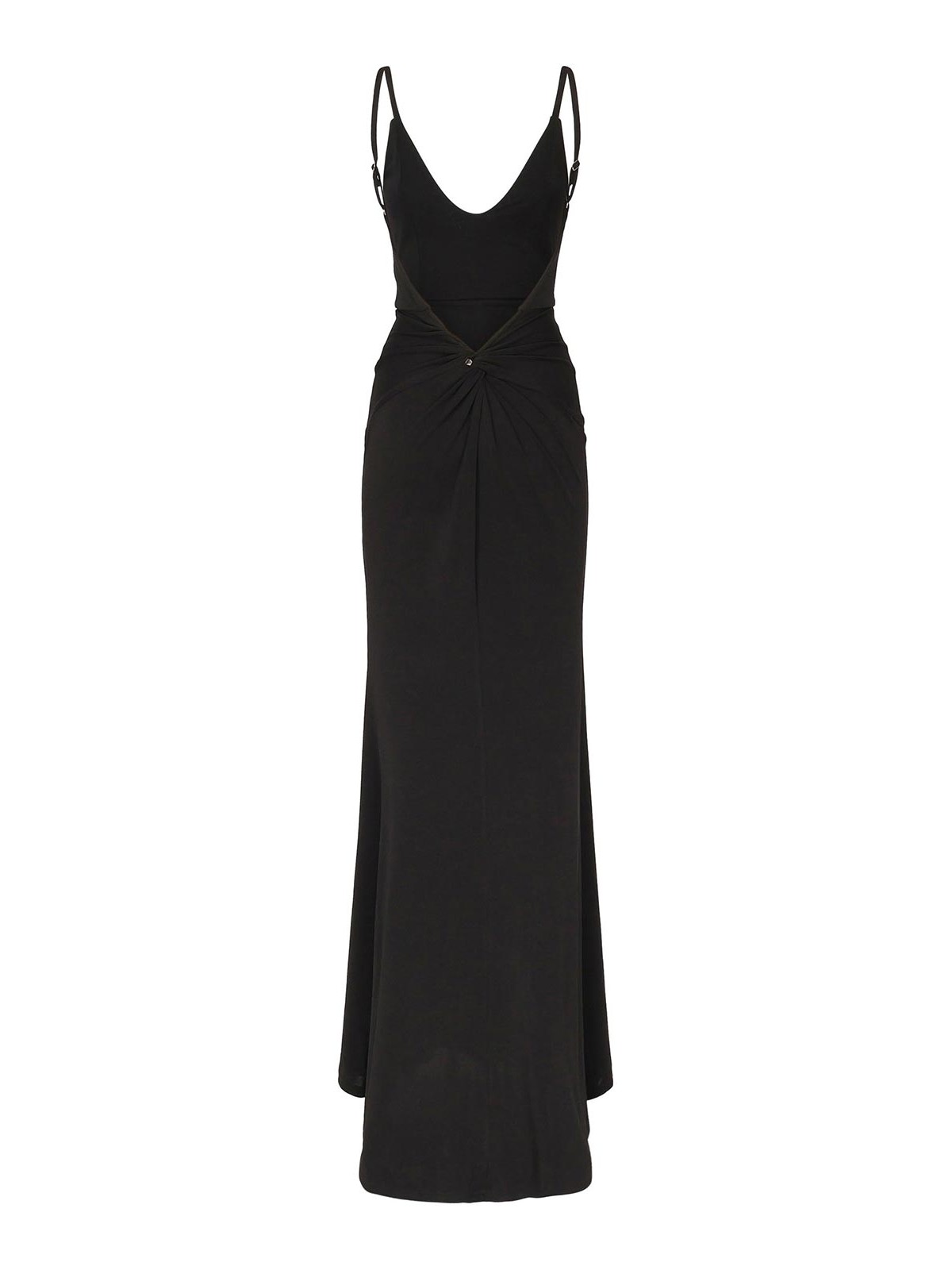 Alberto Audenino Long Dress With Open Back In Black