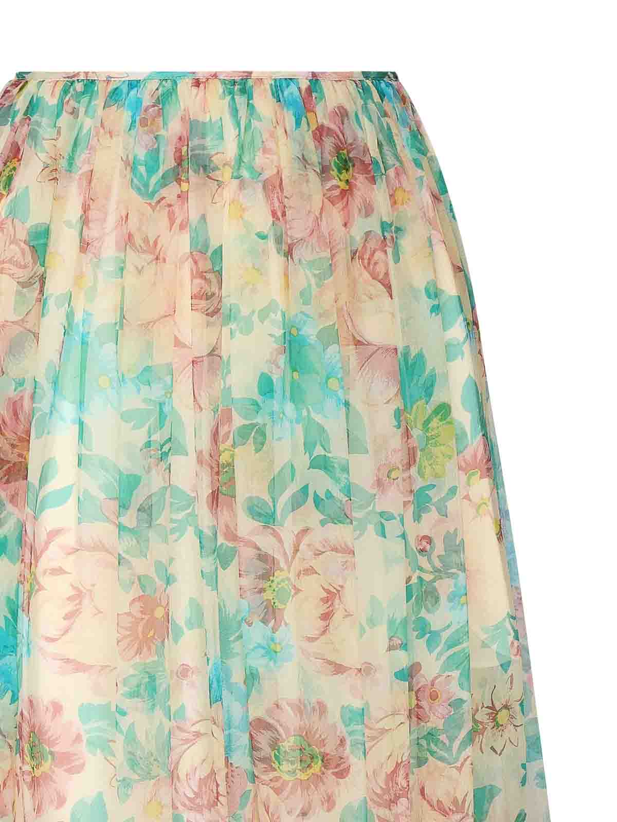 Chloé Silk Gathered Maxi Skirt In Sand