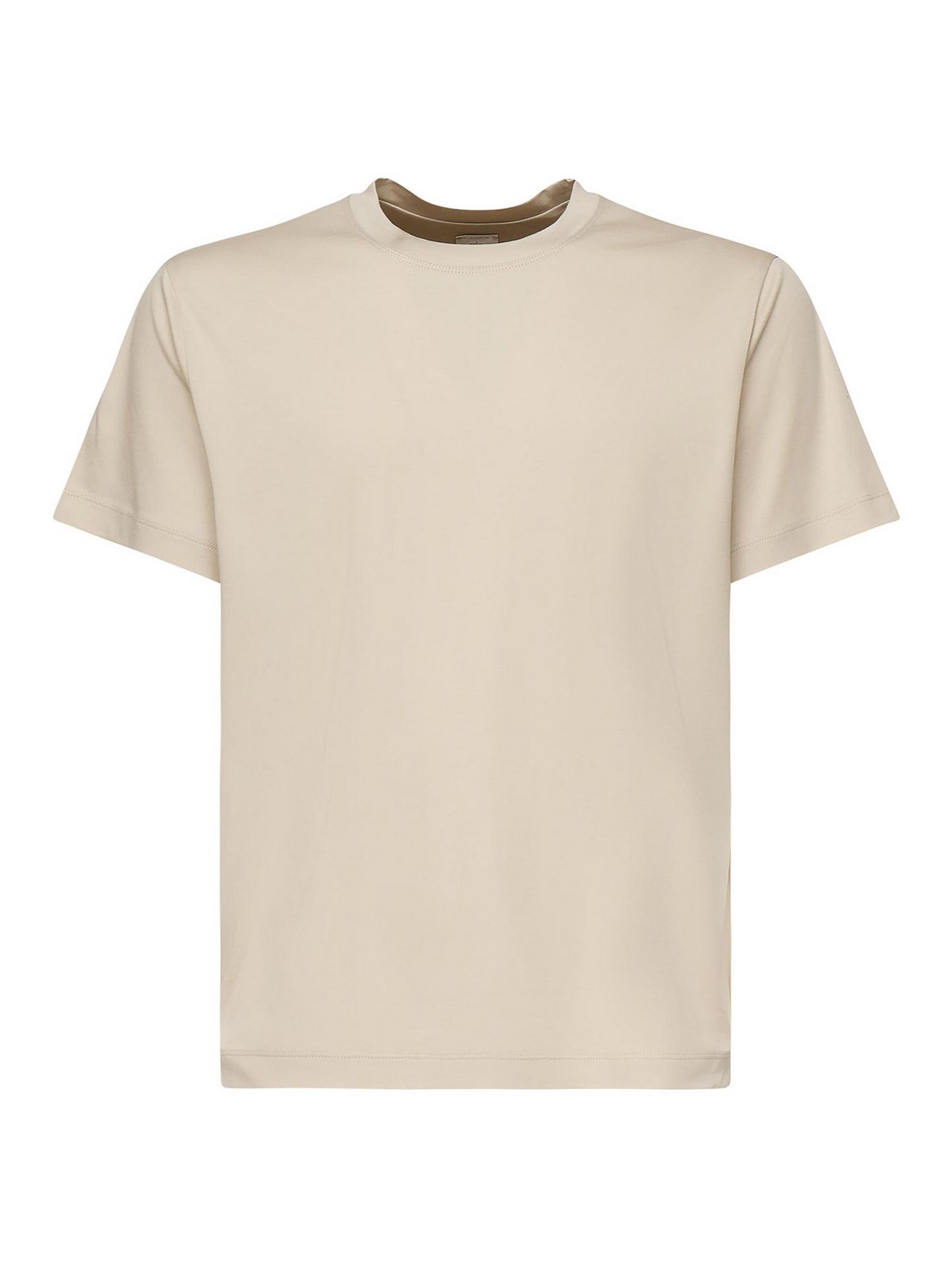 Eleventy Modal And Cotton Jersey T-shirt In Sand