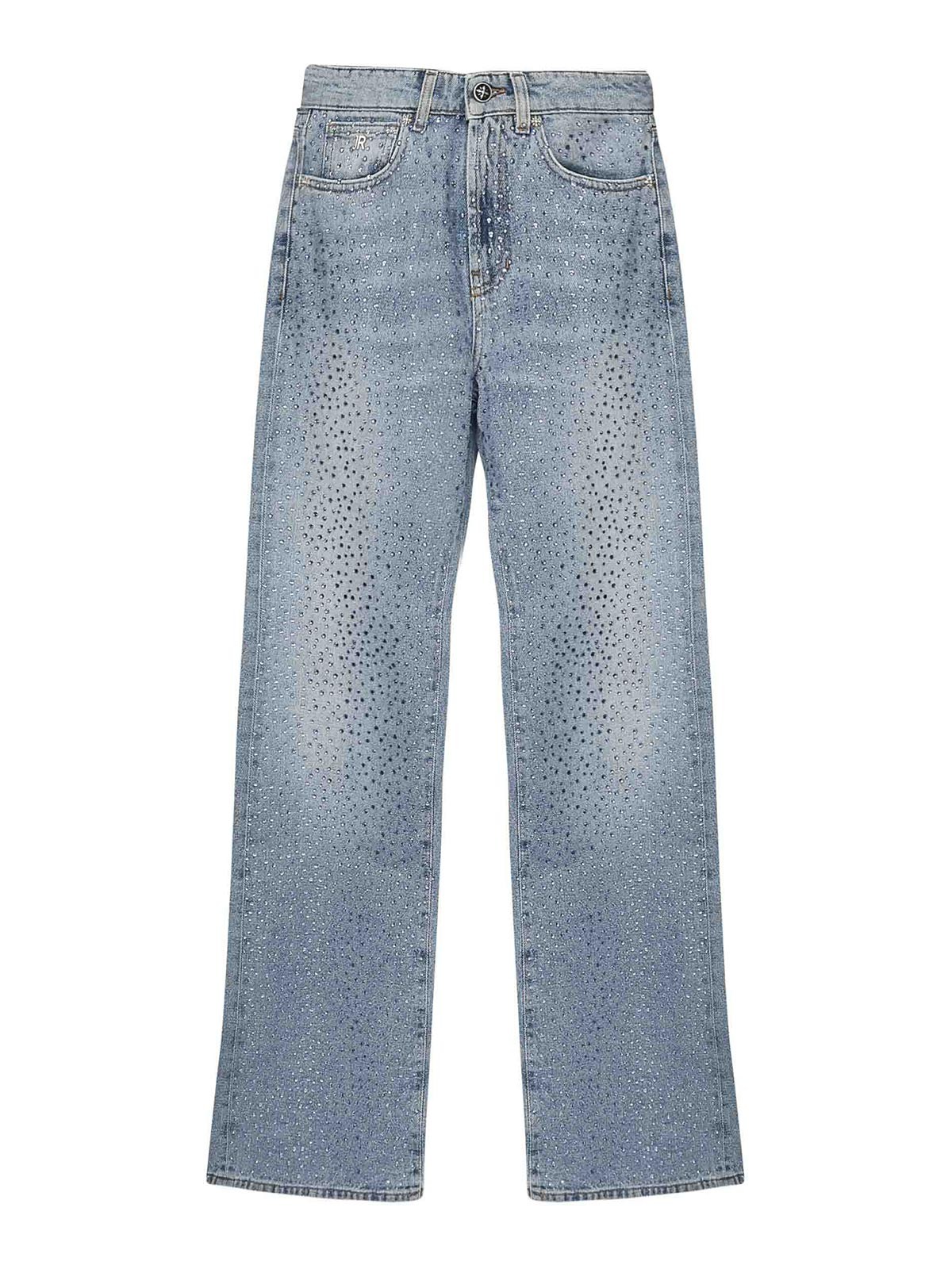 John Richmond Flare Jeans In Blue