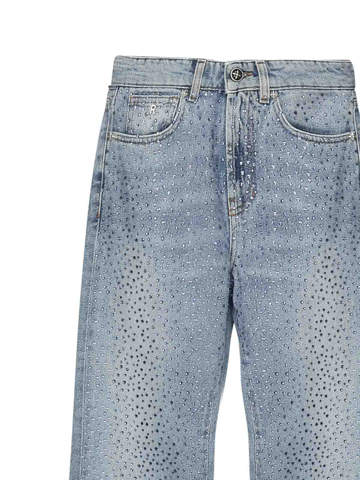 John Richmond Flare Jeans In Blue