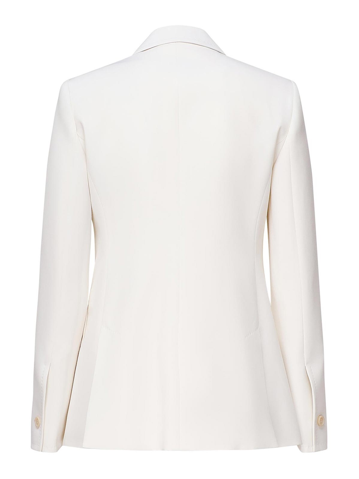 Max Mara Single-breasted Blazer Palchi In White