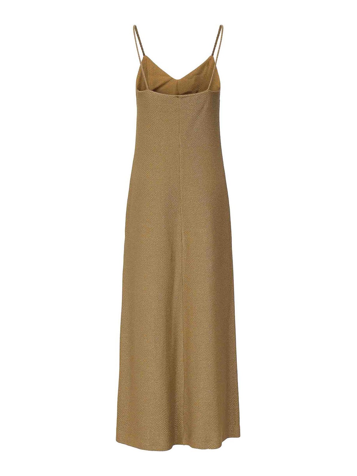 Max Mara Slip Dress In Jacquard Jersey In Green