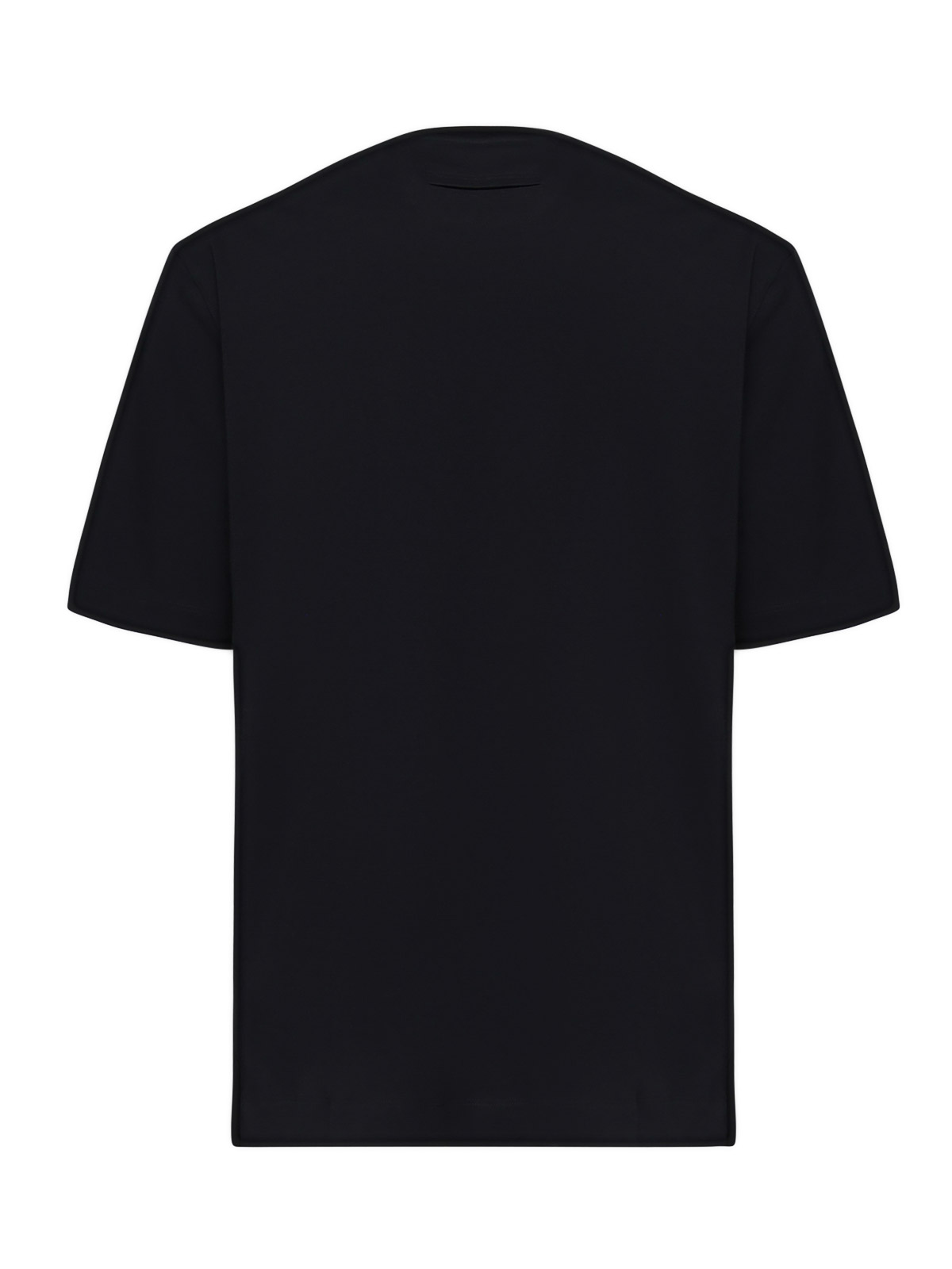 Zegna Short-sleeved Crewneck T-shirt In Black
