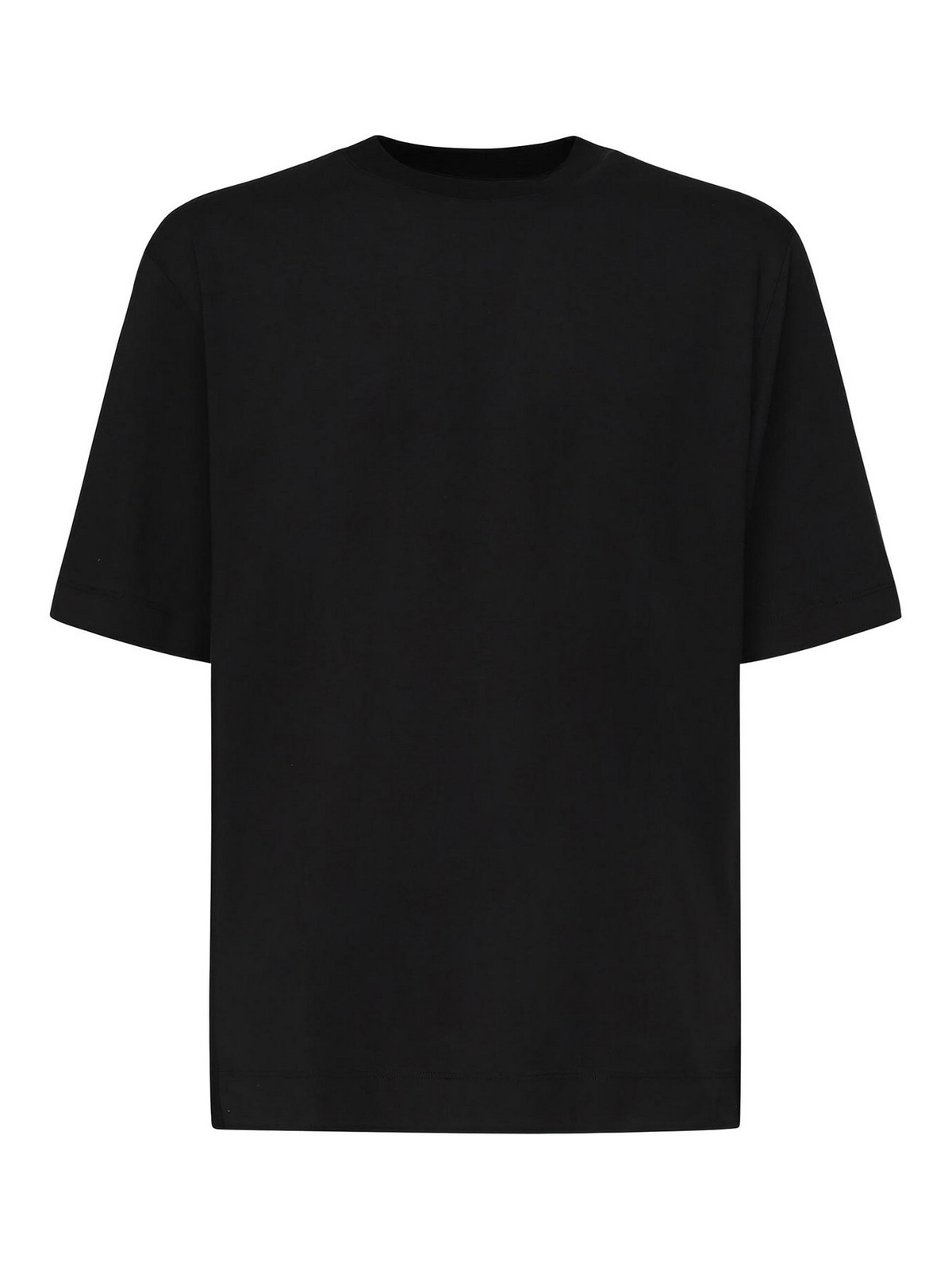 Zegna Short-sleeved Crewneck T-shirt In Black