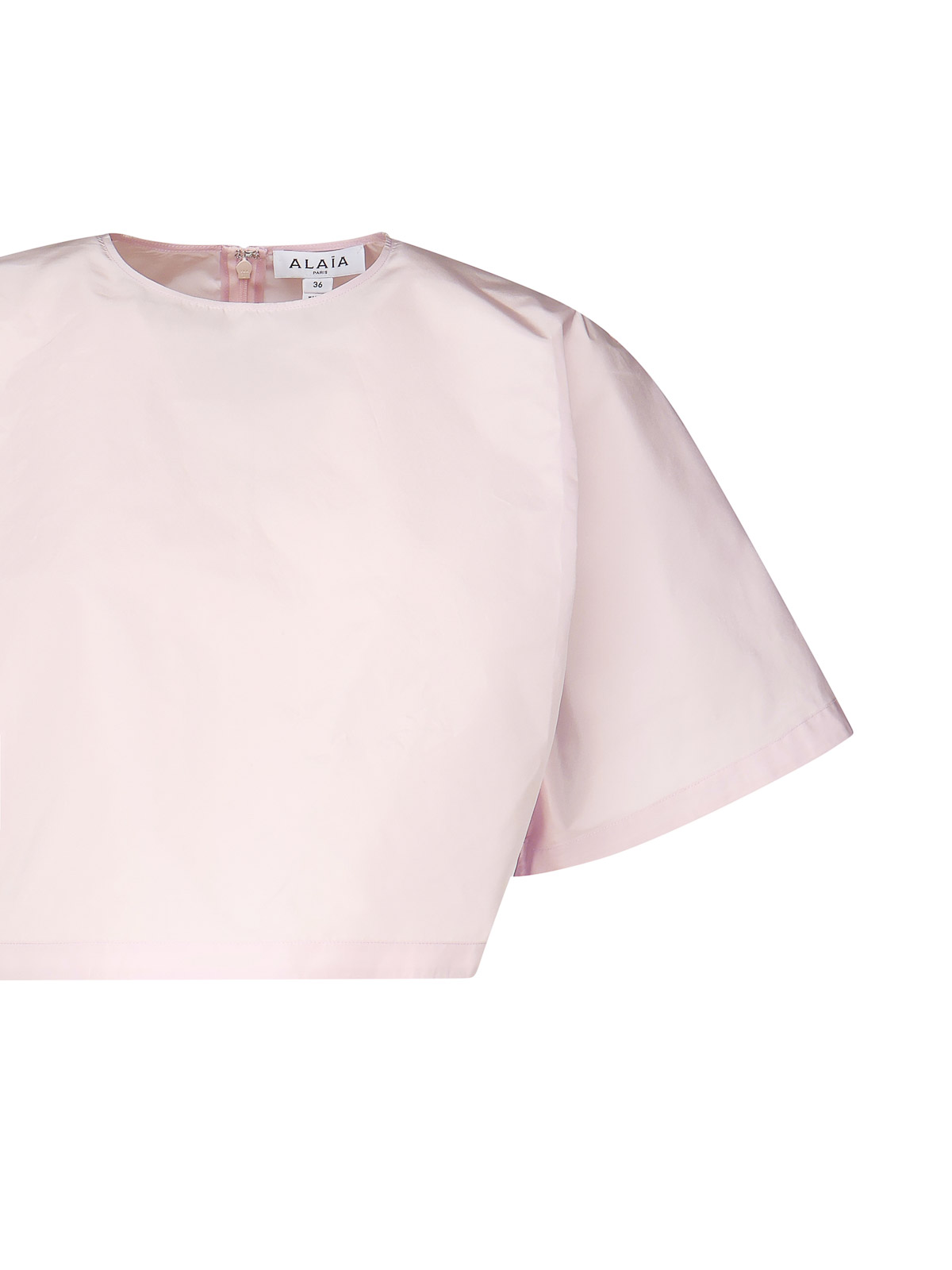 Alaïa Taffet T-shirt In Pink