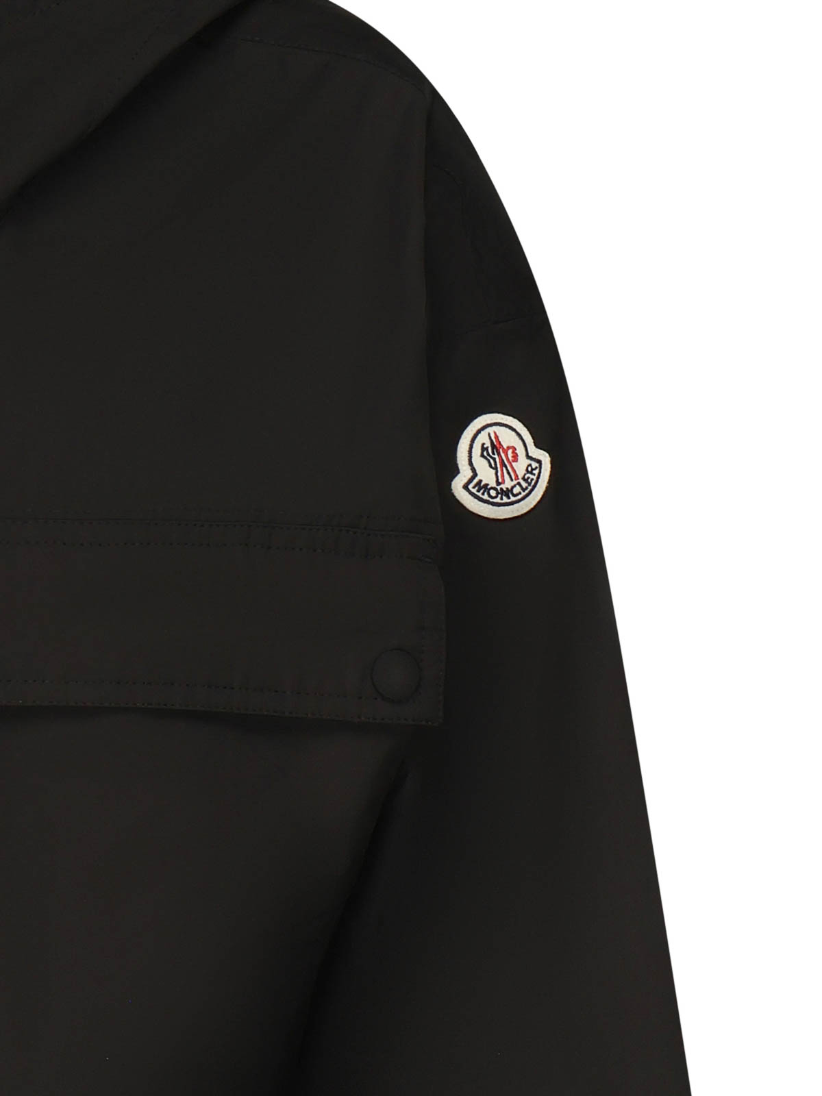 Moncler Sauvan Parka With Hood In Black