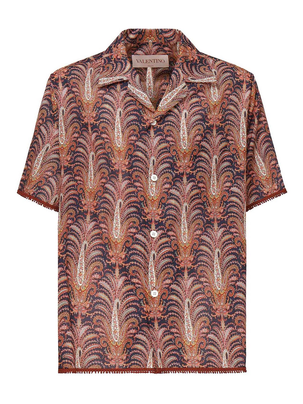Valentino Garavani Bowling Voyage Imaginaire Shirt In Brown