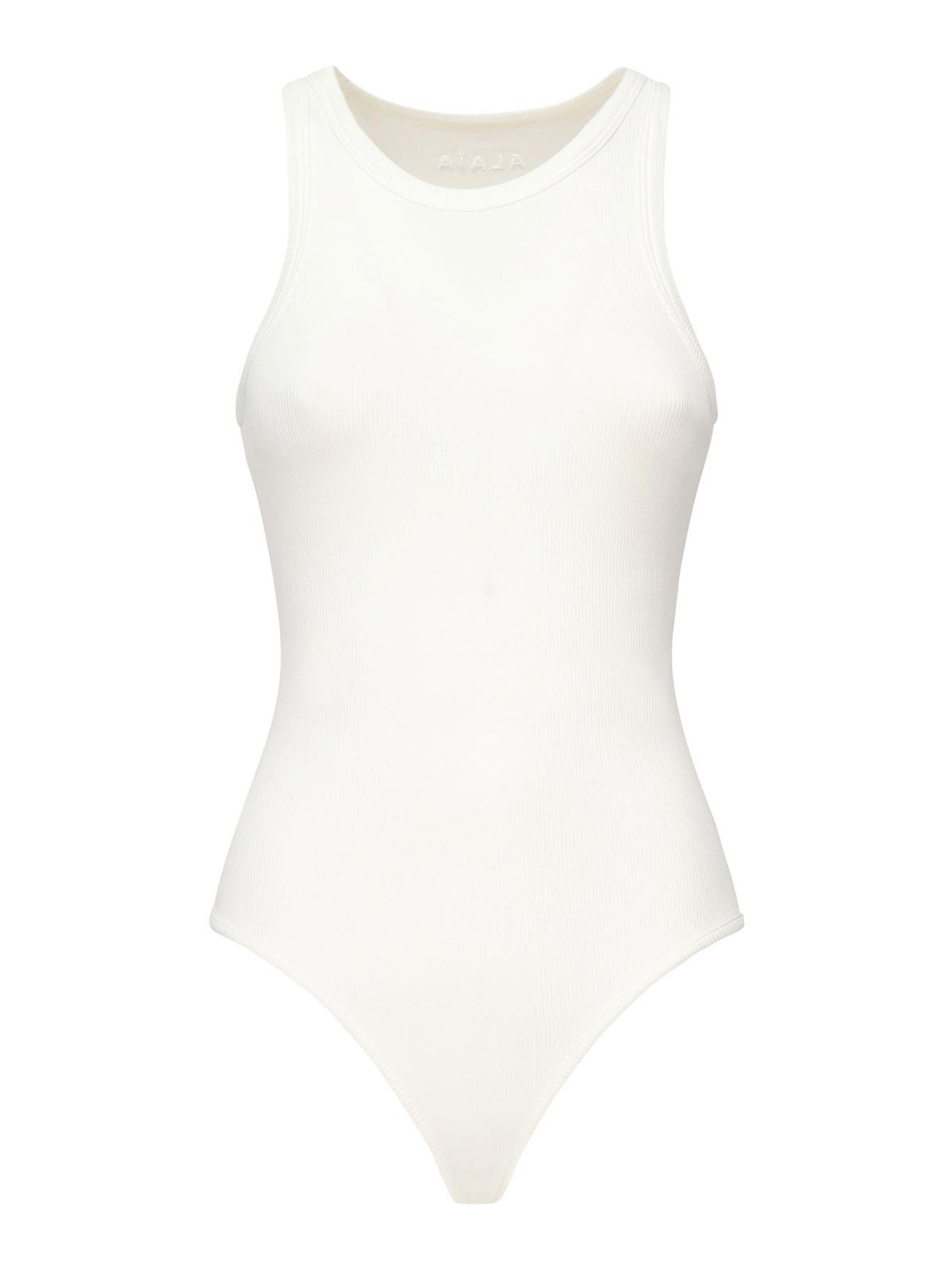 Alaïa Ribbed Bodysuit In White