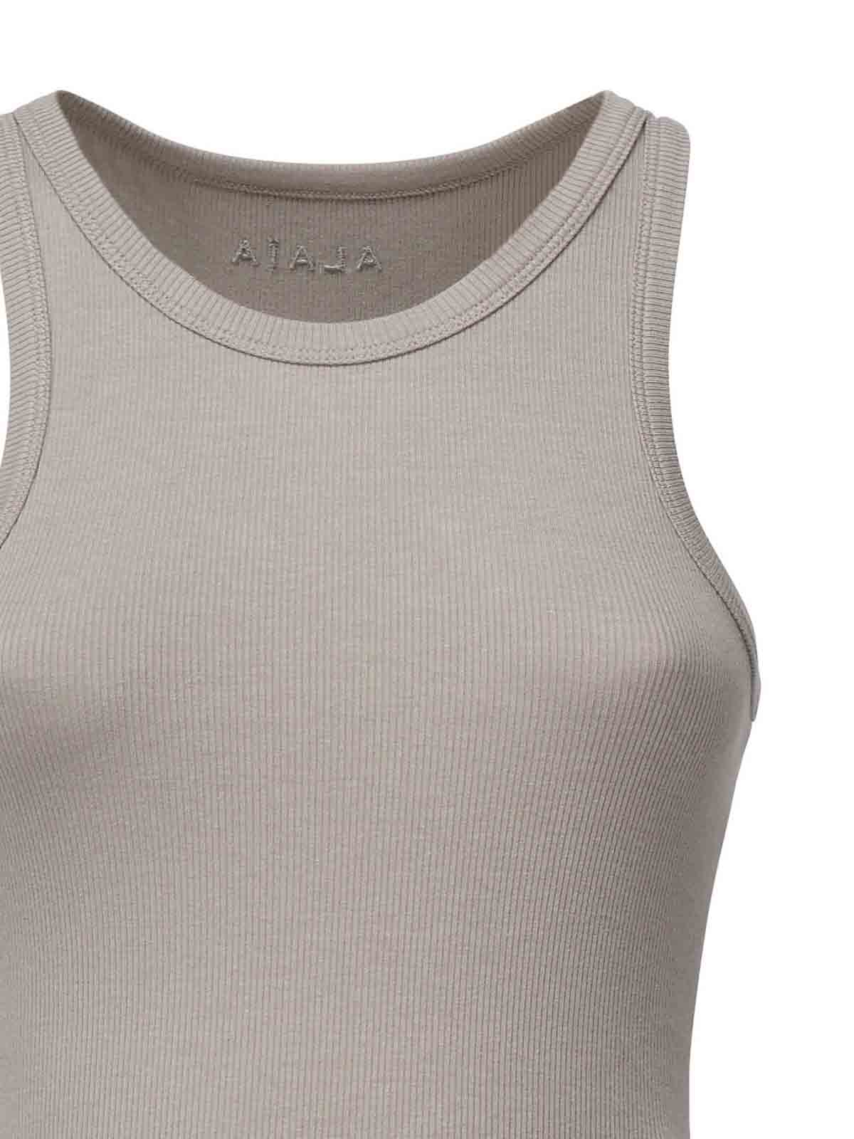 Alaïa Ribbed Bodysuit In Gray