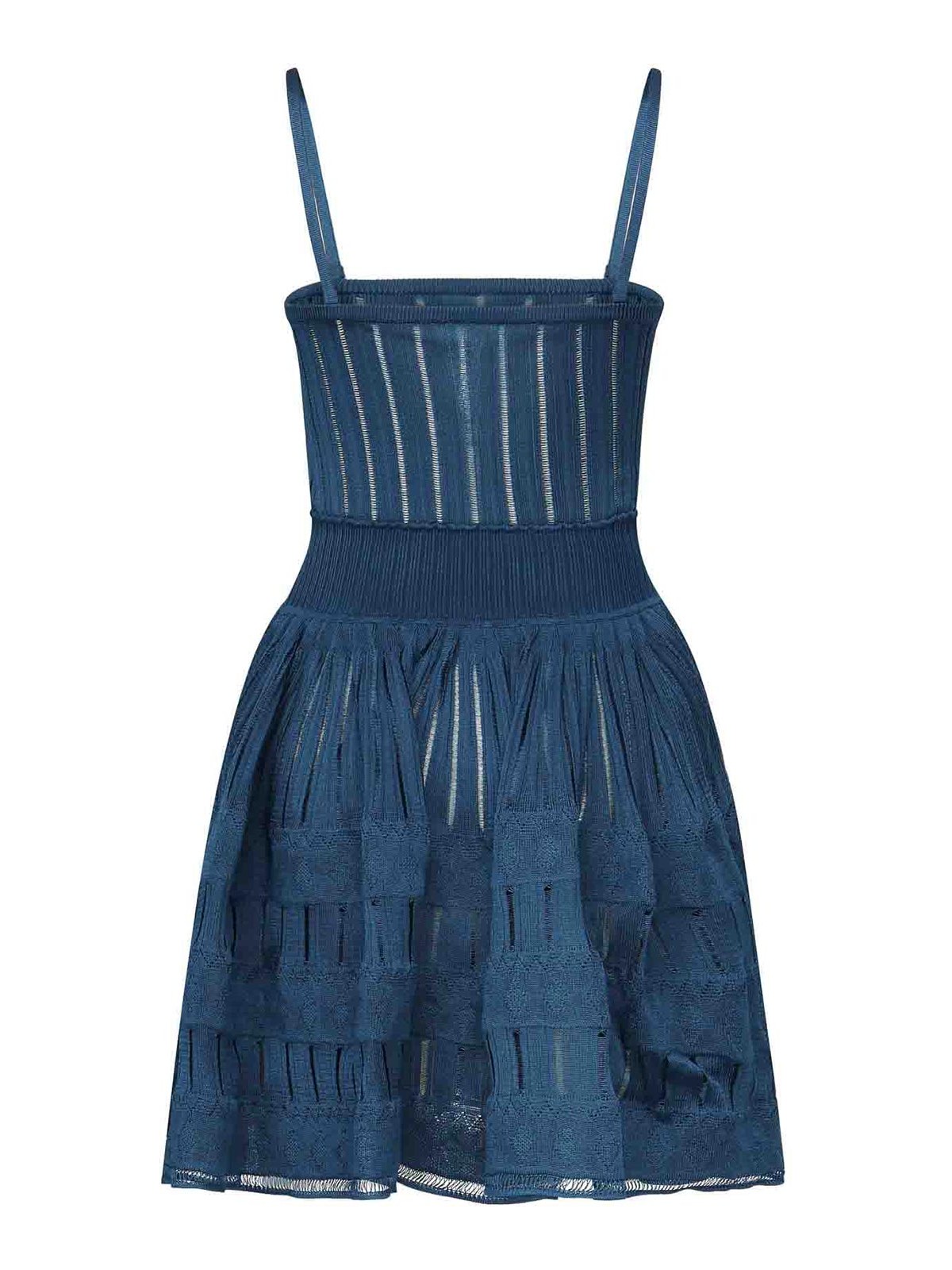 Alaïa Mini Dress Crinoline In Blue