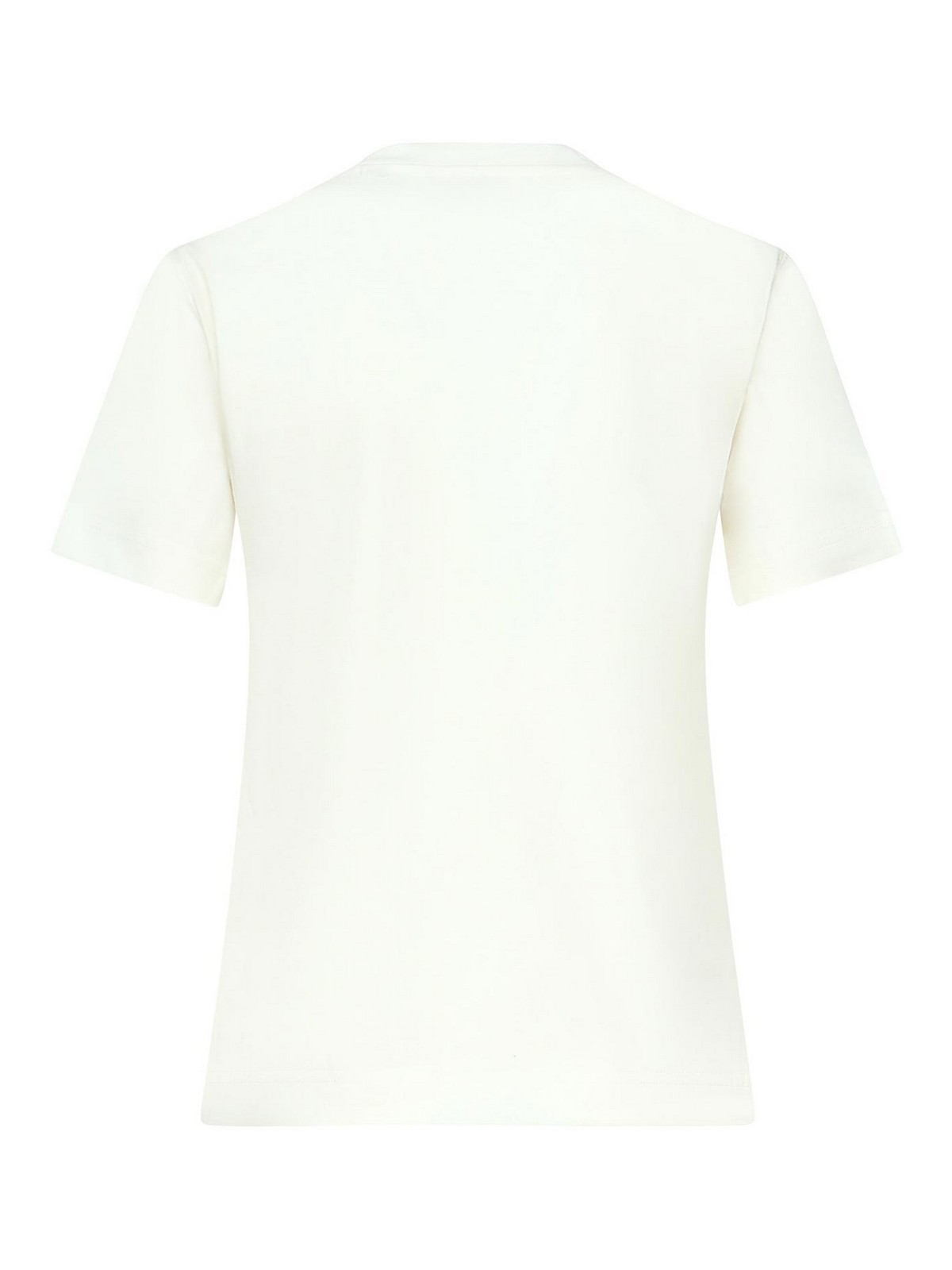 Burberry T-shirt With Cross-stitch Ekd In White