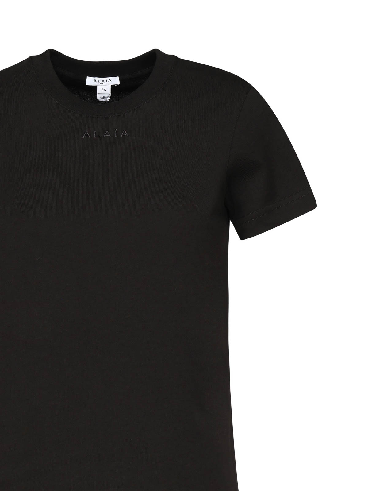 Alaïa Cotton T-shirt In Black