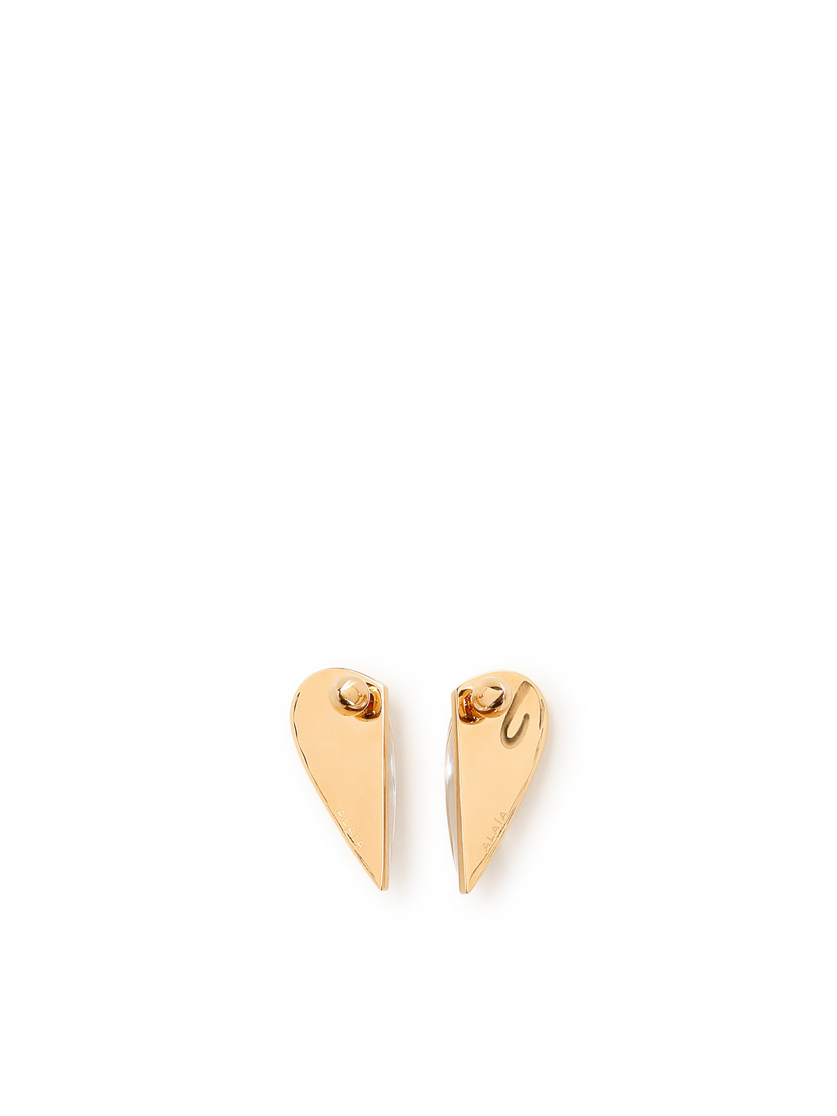 Alaïa Bombe Demi-Cur Earrings - Nude & Neutrals