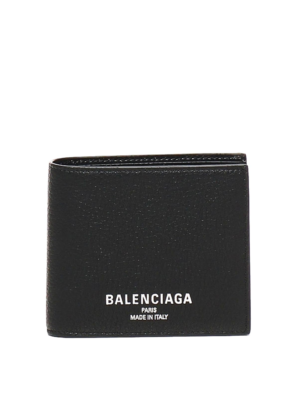 Balenciaga Folding Square Credit Wallet In Black